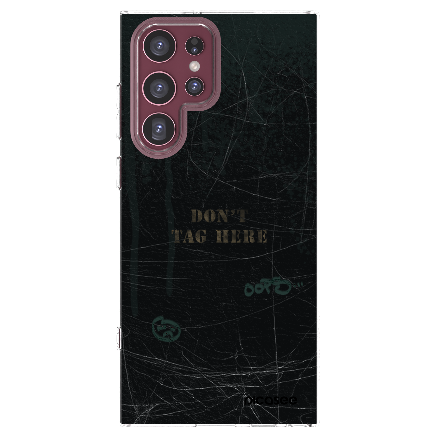 Picasee silikonowe przeźroczyste etui na Samsung Galaxy S22 Ultra 5G - DON´T TAG
