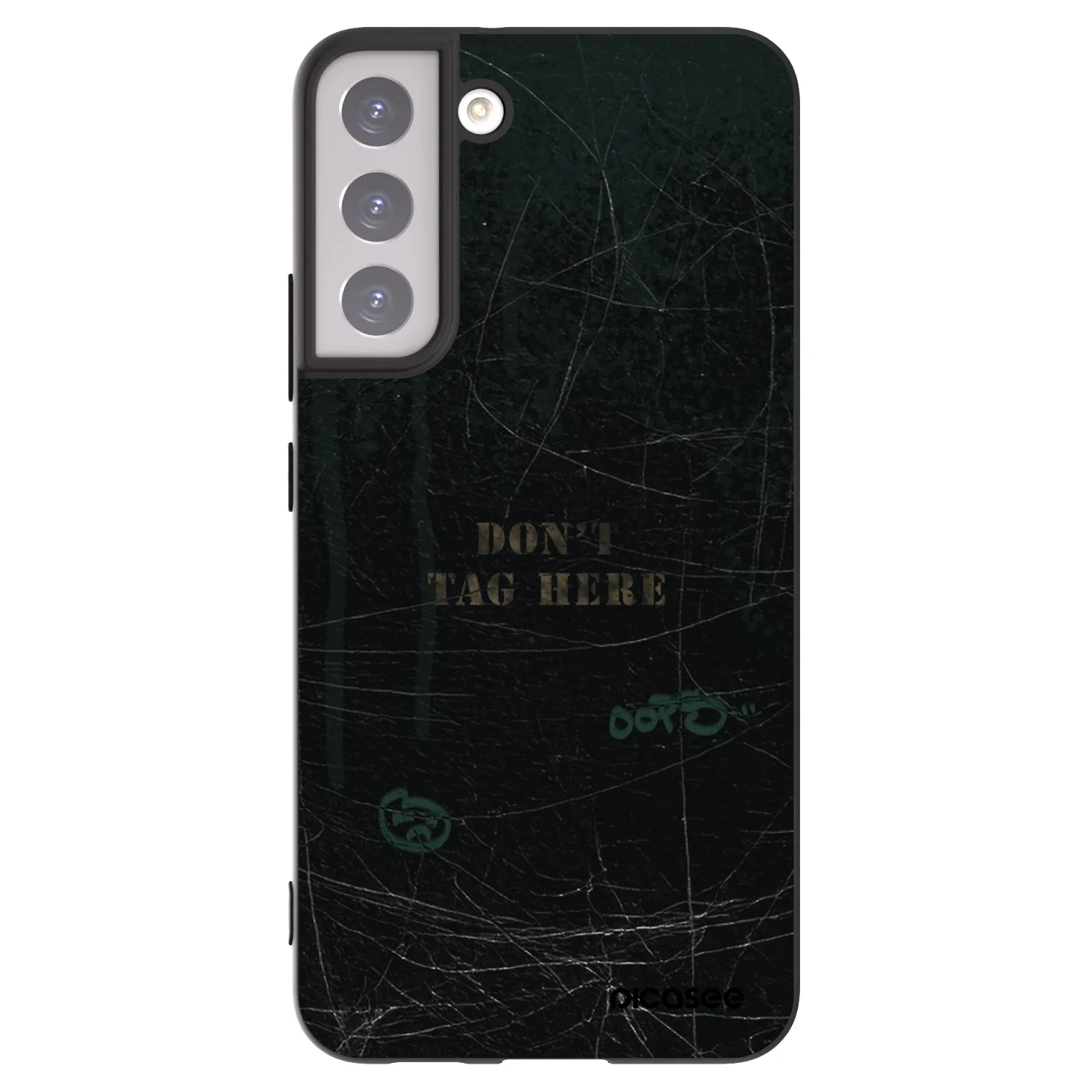 Picasee silikonowe czarne etui na Samsung Galaxy S22+ 5G - DON´T TAG
