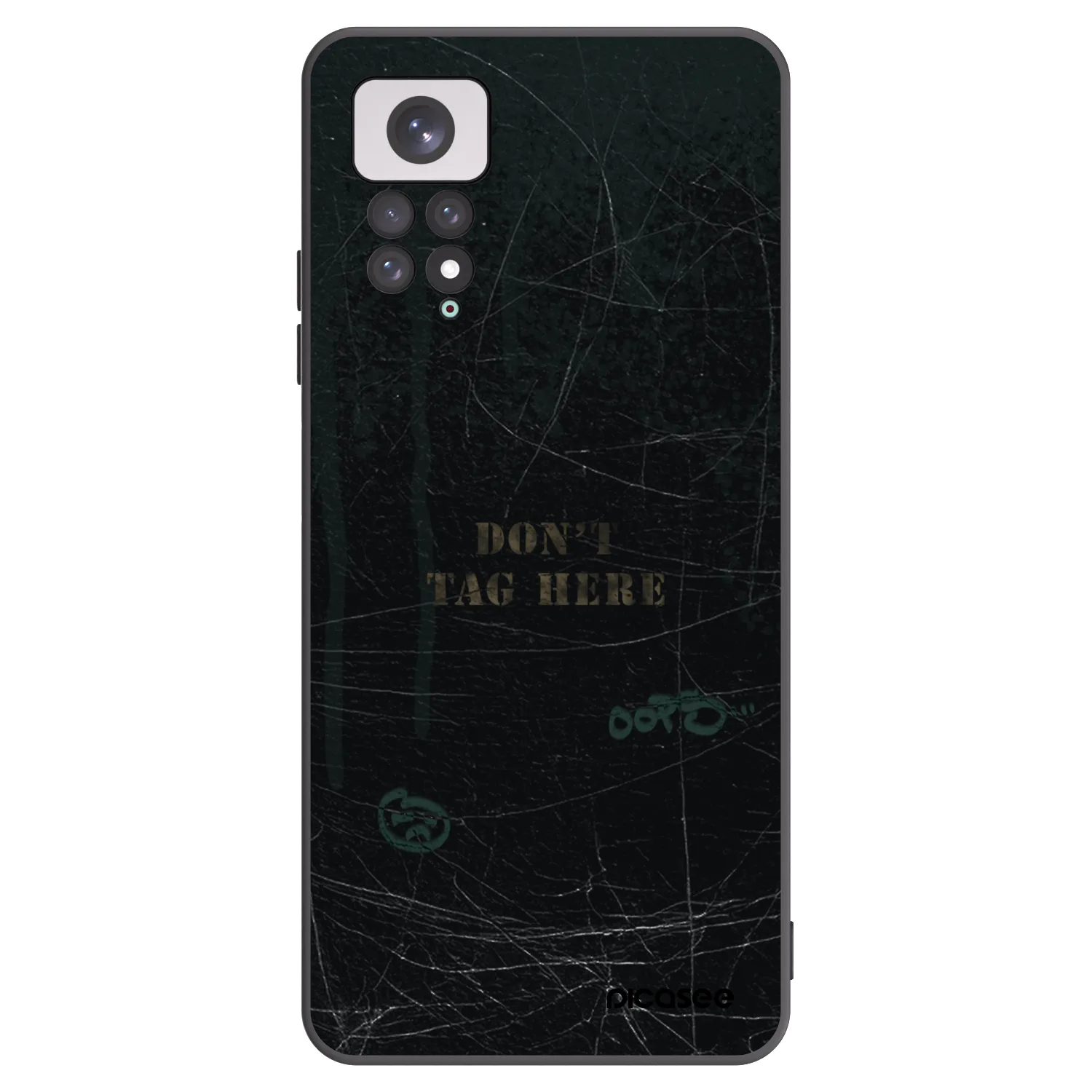Picasee silikonowe czarne etui na Xiaomi Redmi Note 11 - DON´T TAG