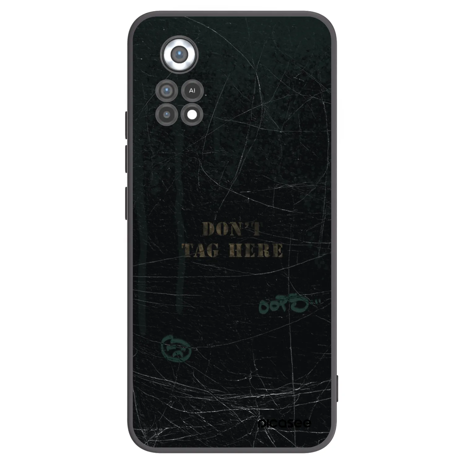 Picasee silikonowe czarne etui na Xiaomi Poco X4 Pro 5G - DON´T TAG