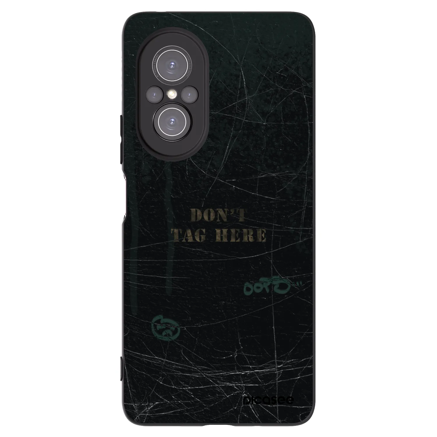 Picasee silikonowe czarne etui na Huawei Nova 9 SE - DON´T TAG