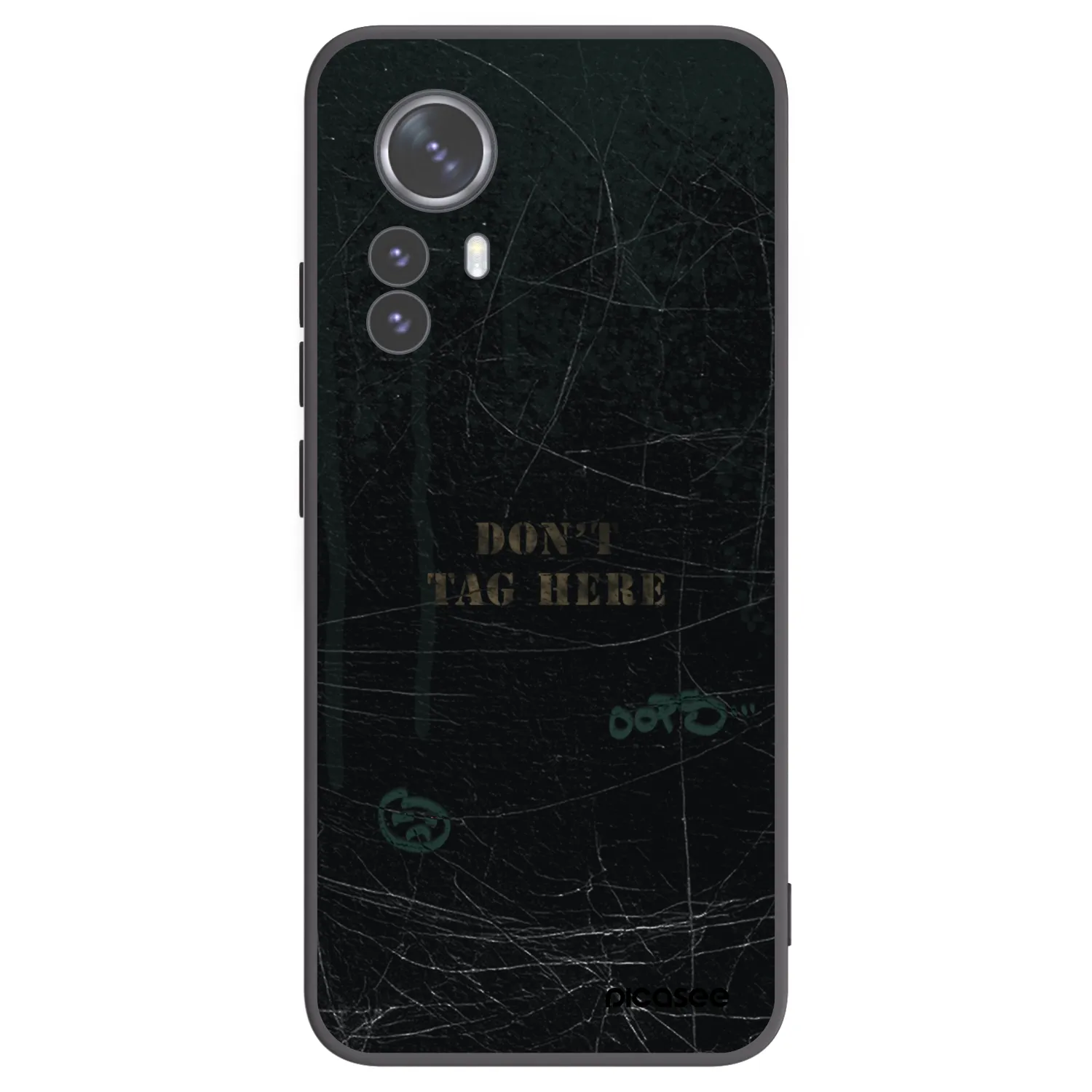 Picasee silikonowe czarne etui na Xiaomi 12 Pro - DON´T TAG
