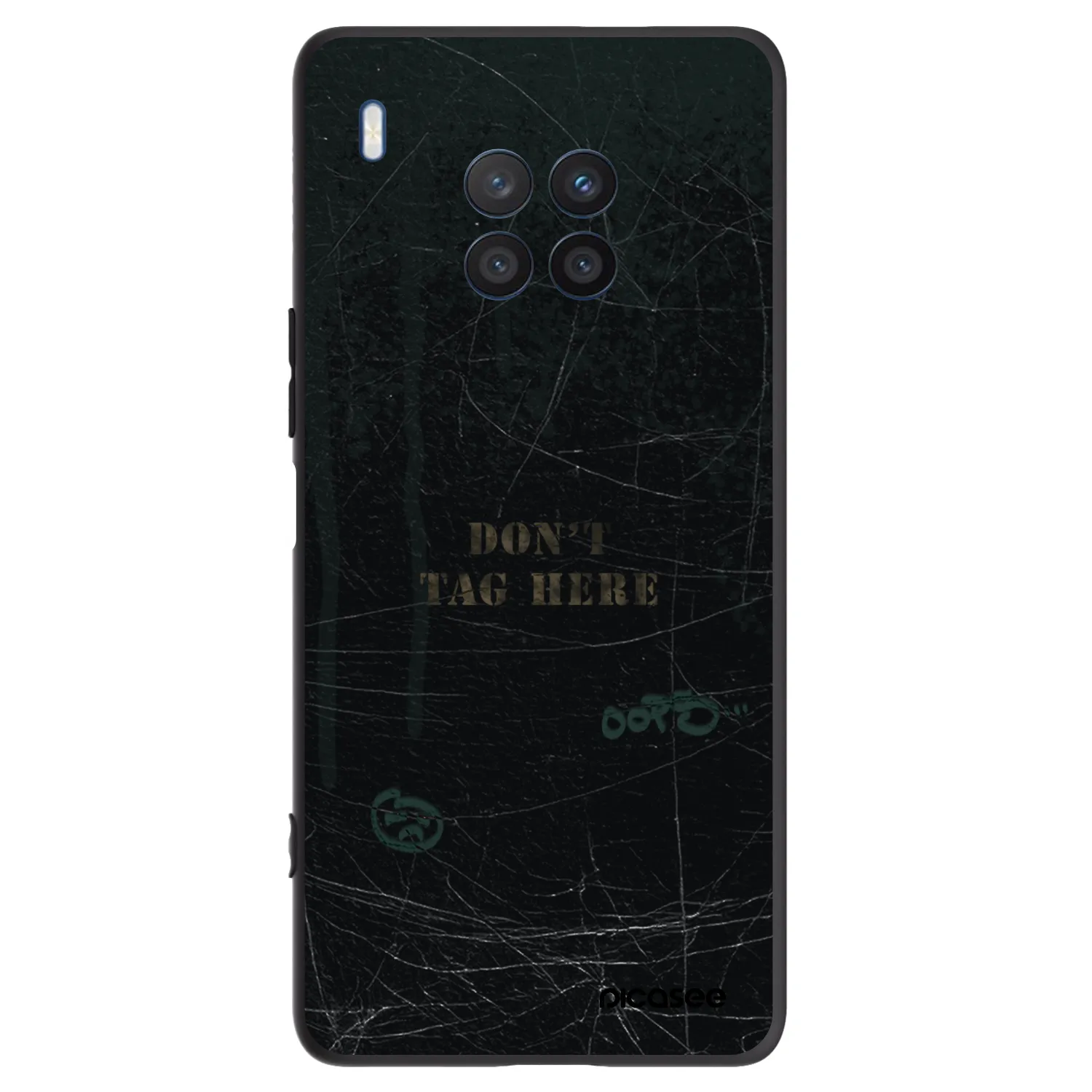 Picasee silikonowe czarne etui na Honor 50 Lite - DON´T TAG