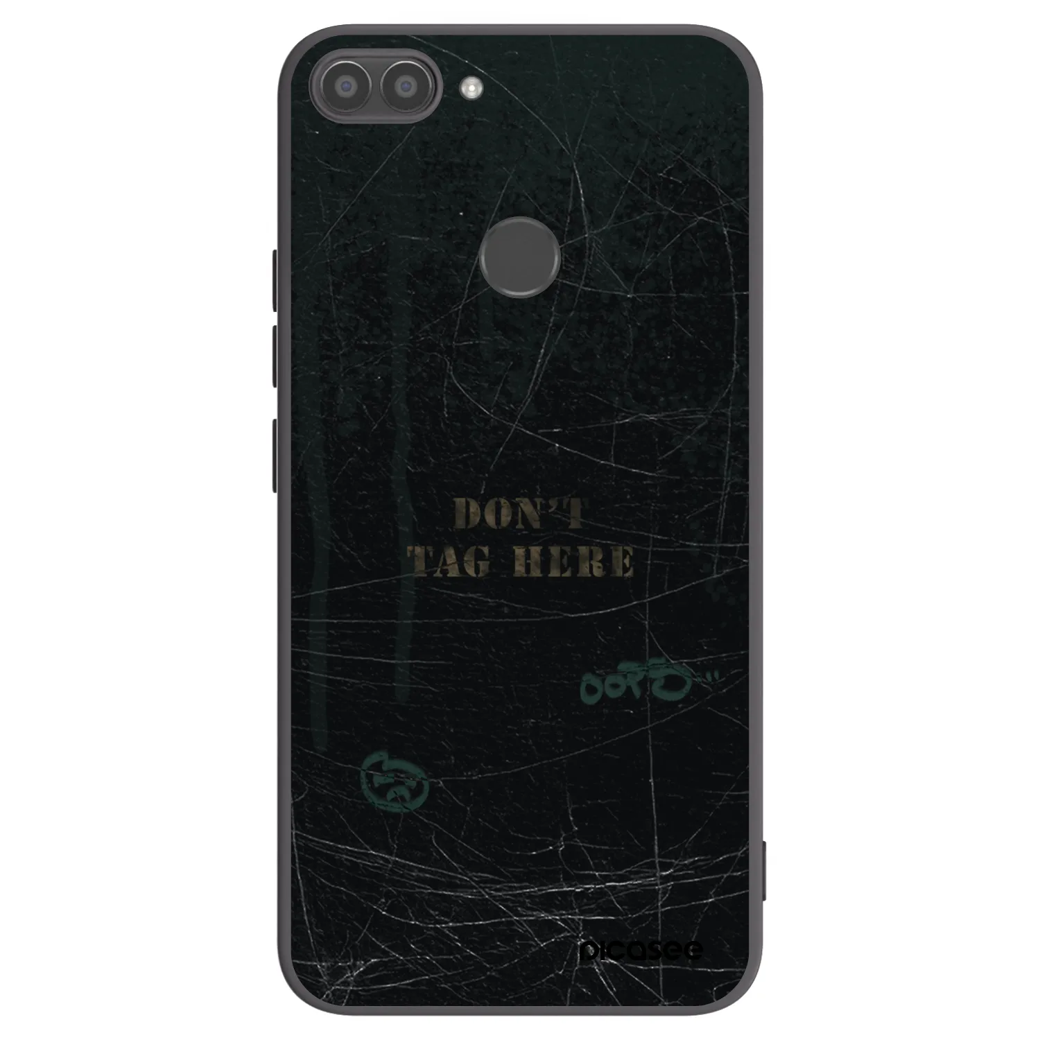 Picasee silikonowe czarne etui na Huawei P Smart - DON´T TAG