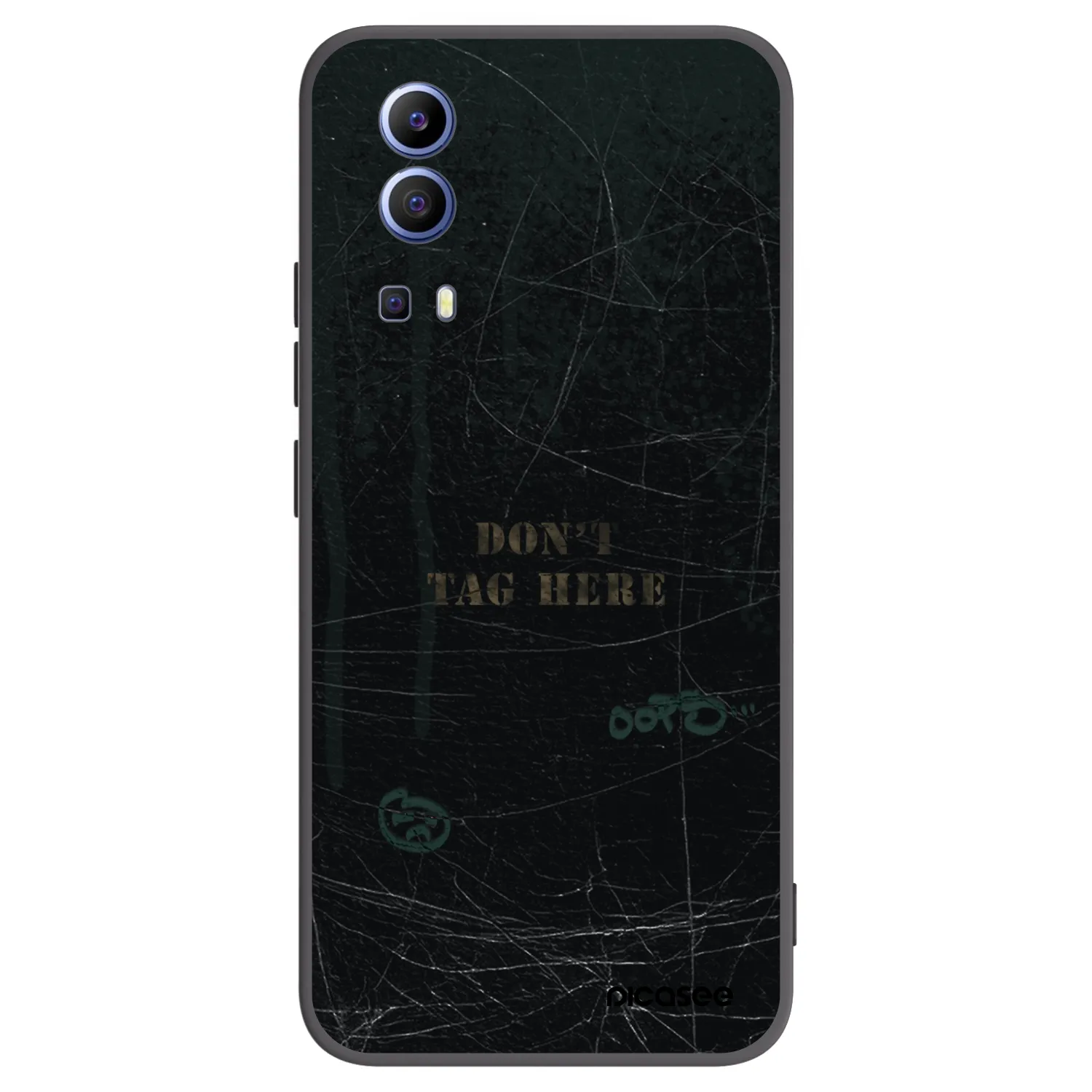 Picasee silikonowe czarne etui na Vivo Y52 5G - DON´T TAG