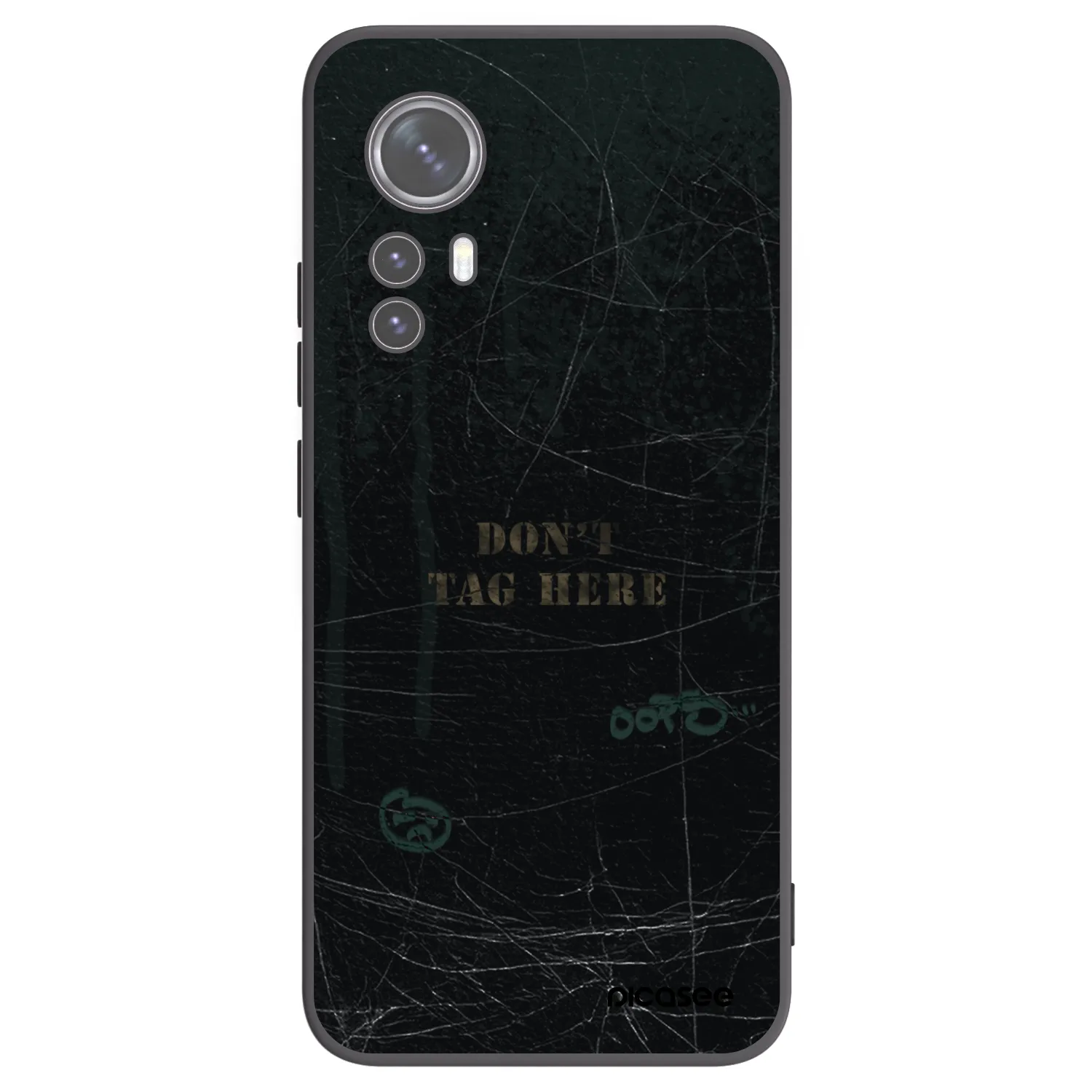 Picasee silikonowe czarne etui na Xiaomi 12X - DON´T TAG