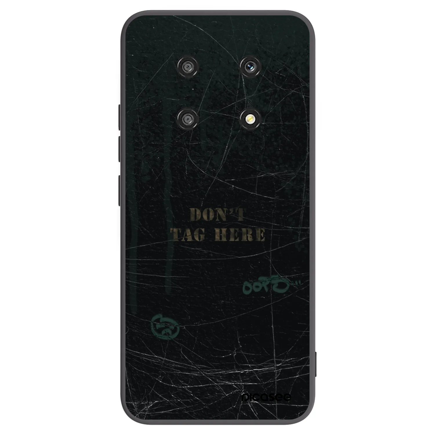 Picasee silikonowe czarne etui na Honor Magic4 Lite 5G - DON´T TAG