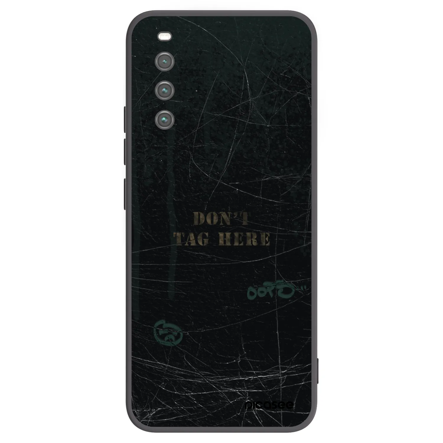 Picasee silikonowe czarne etui na Sony Xperia 10 IV 5G - DON´T TAG