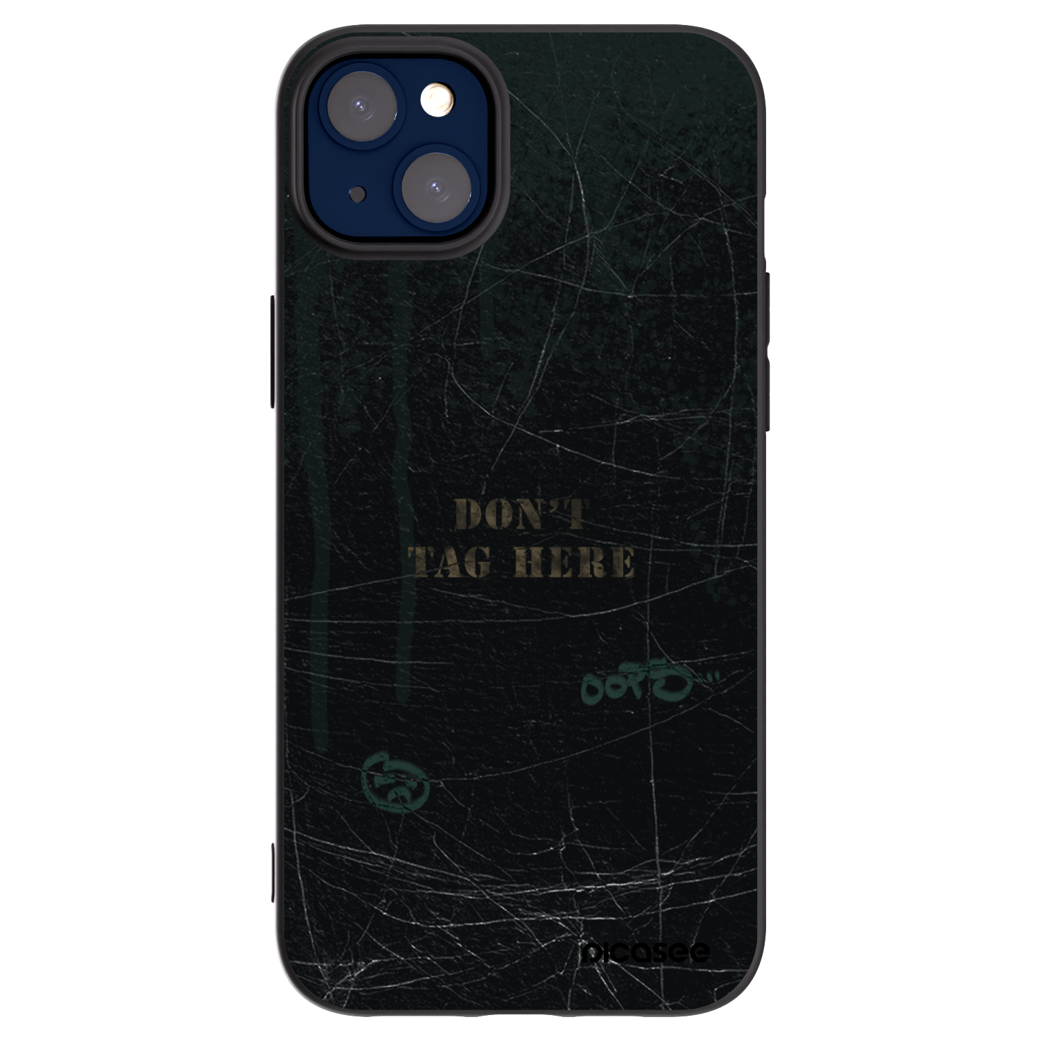 Picasee silikonowe czarne etui na Apple iPhone 14 Plus - DON´T TAG