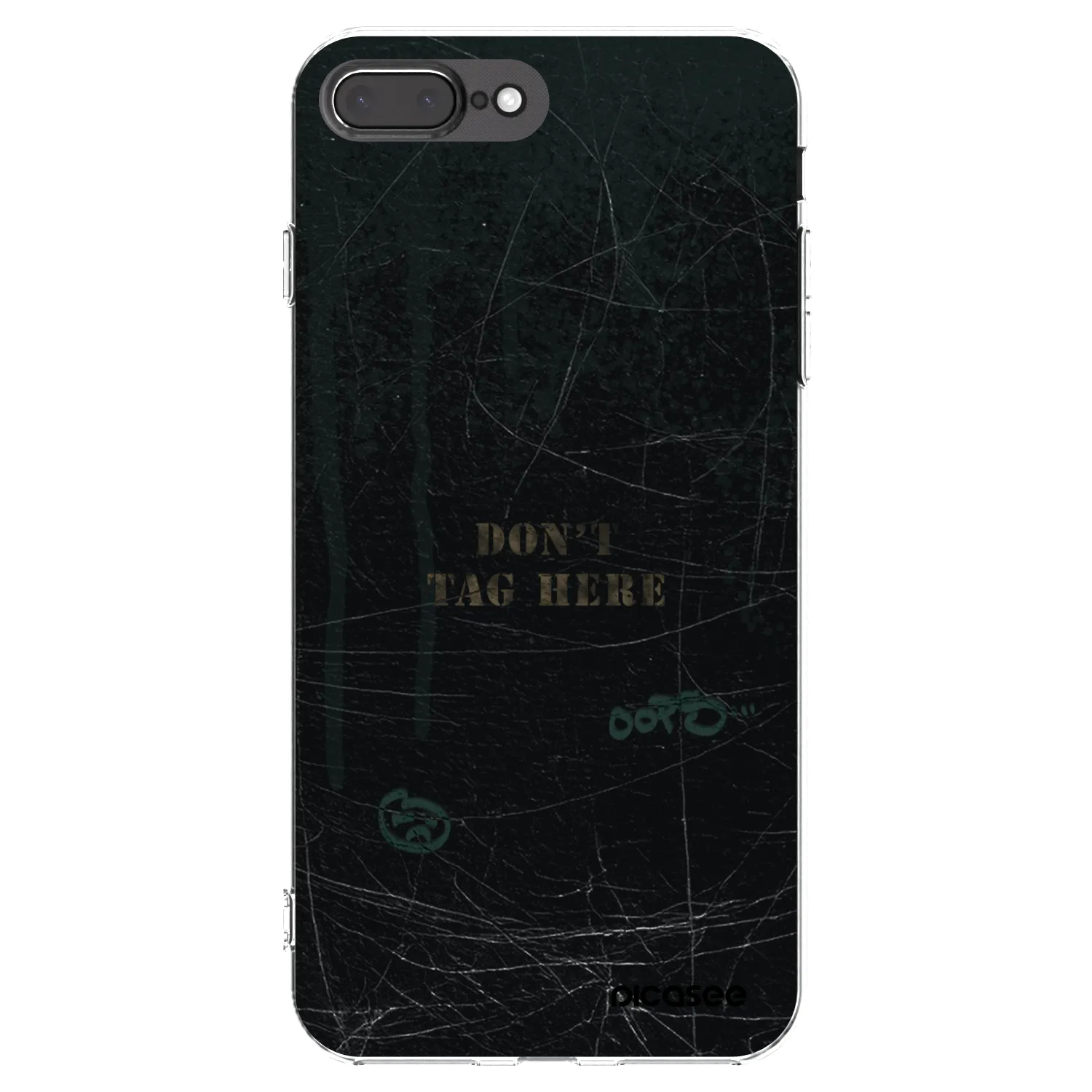 Picasee silikonowe przeźroczyste etui na Apple iPhone 8 Plus - DON´T TAG