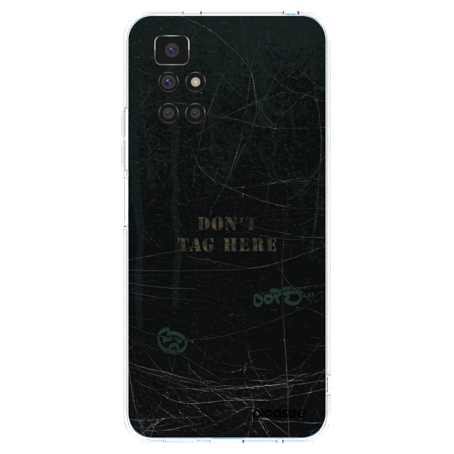 Picasee silikonowe przeźroczyste etui na Xiaomi Redmi 10 (2022) - DON´T TAG