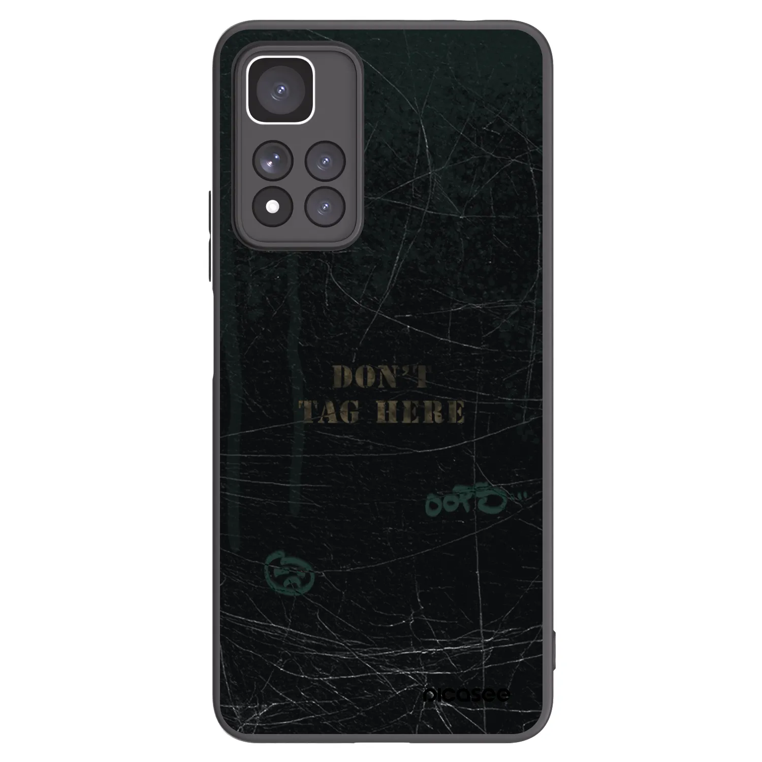 Picasee silikonowe czarne etui na Xiaomi Redmi Note 11 Pro+ 5G - DON´T TAG