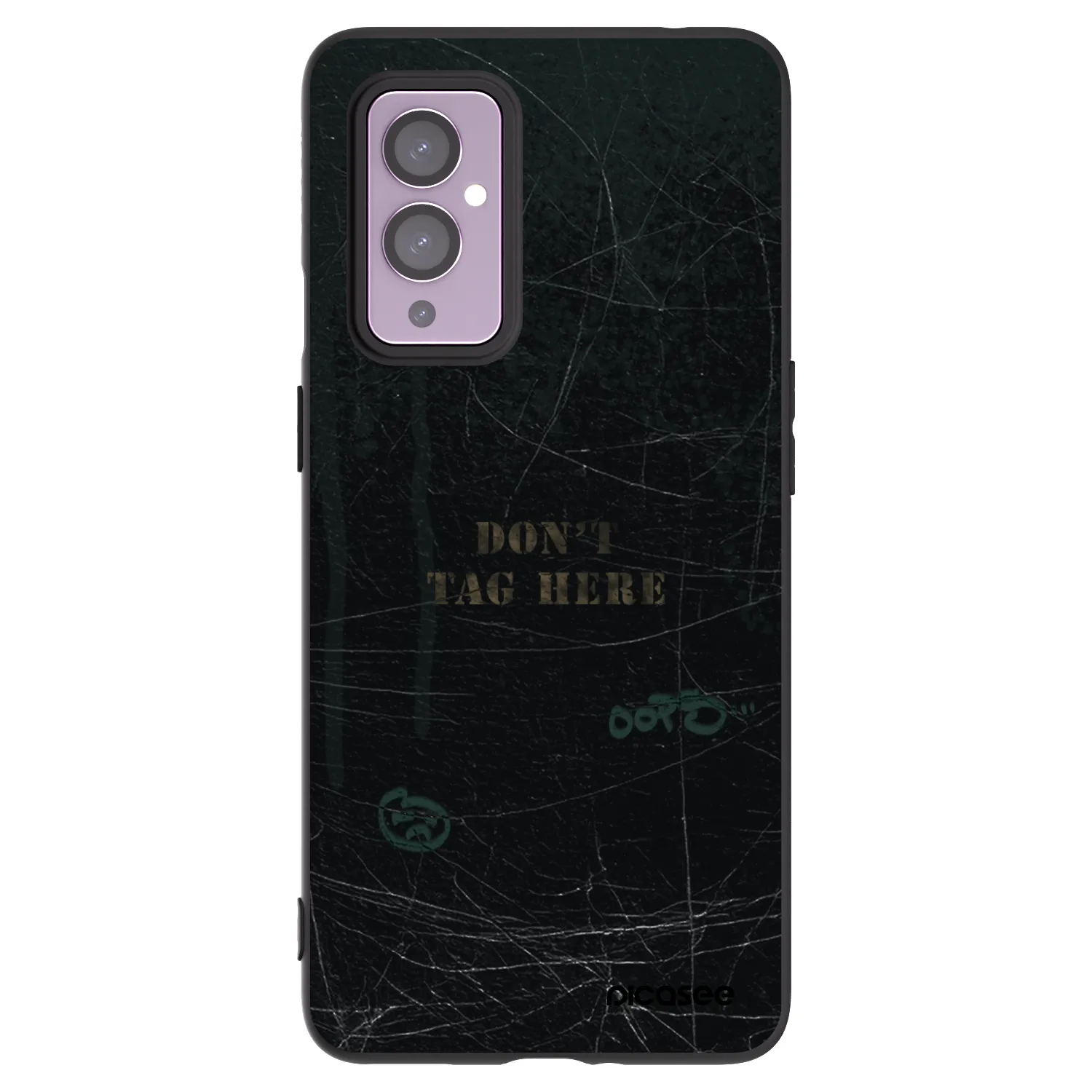 Picasee silikonowe czarne etui na OnePlus 9 - DON´T TAG