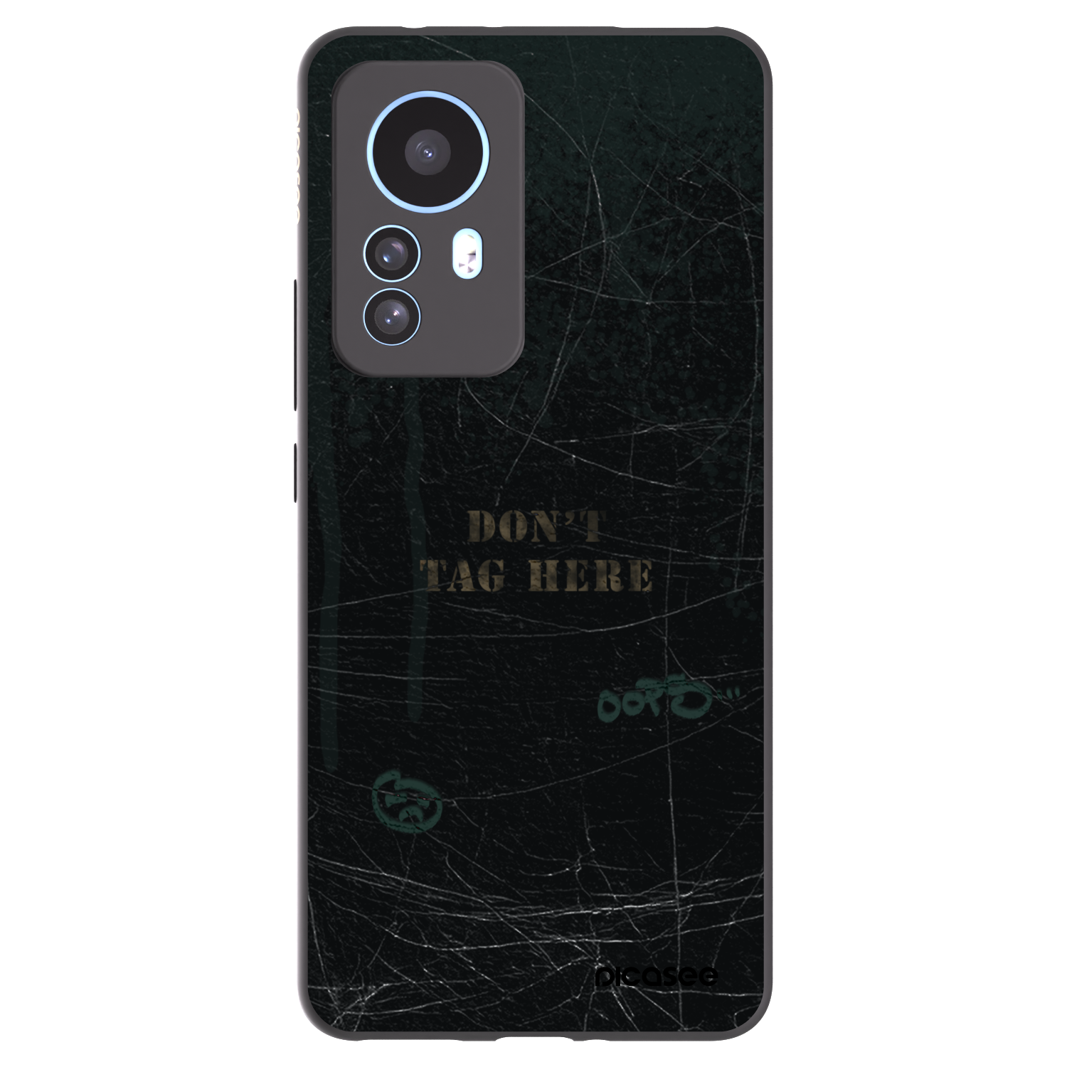 Picasee silikonowe czarne etui na Xiaomi 12T Pro - DON´T TAG