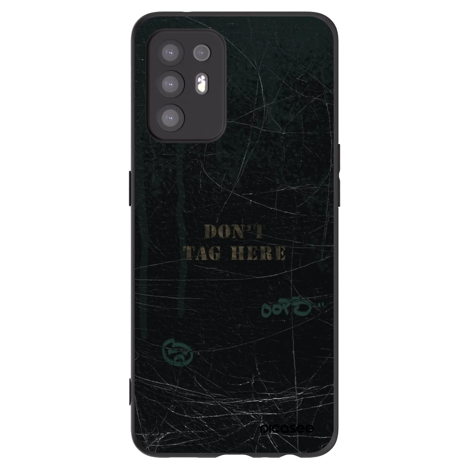 Picasee silikonowe czarne etui na OPPO A94 5G - DON´T TAG