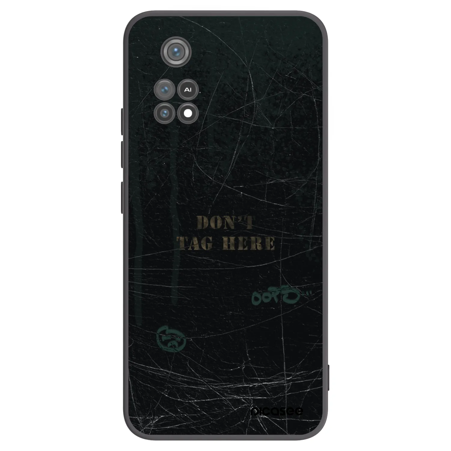 Picasee silikonowe czarne etui na Xiaomi Poco M4 Pro - DON´T TAG