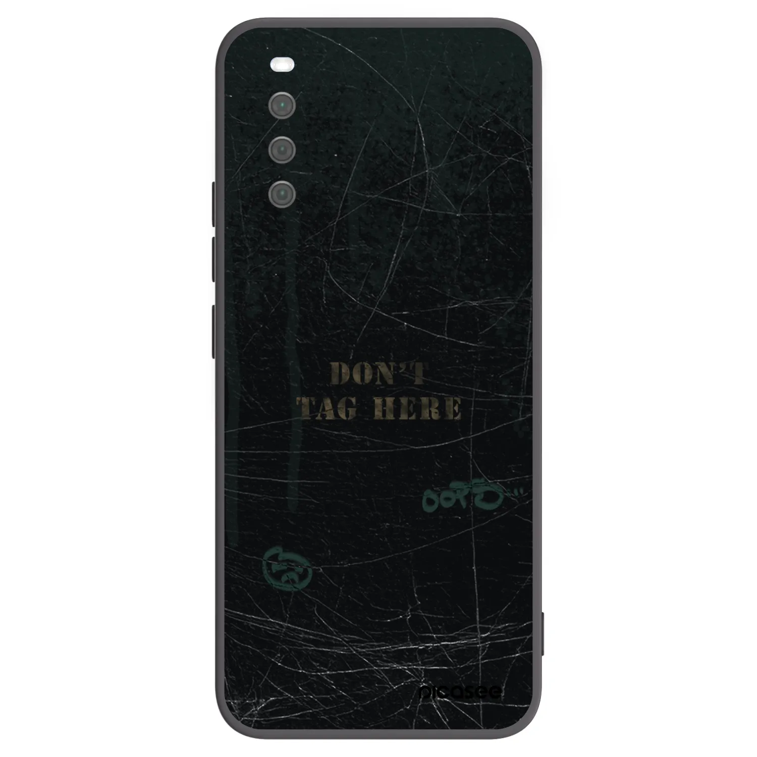 Picasee silikonowe czarne etui na Sony Xperia 10 III - DON´T TAG