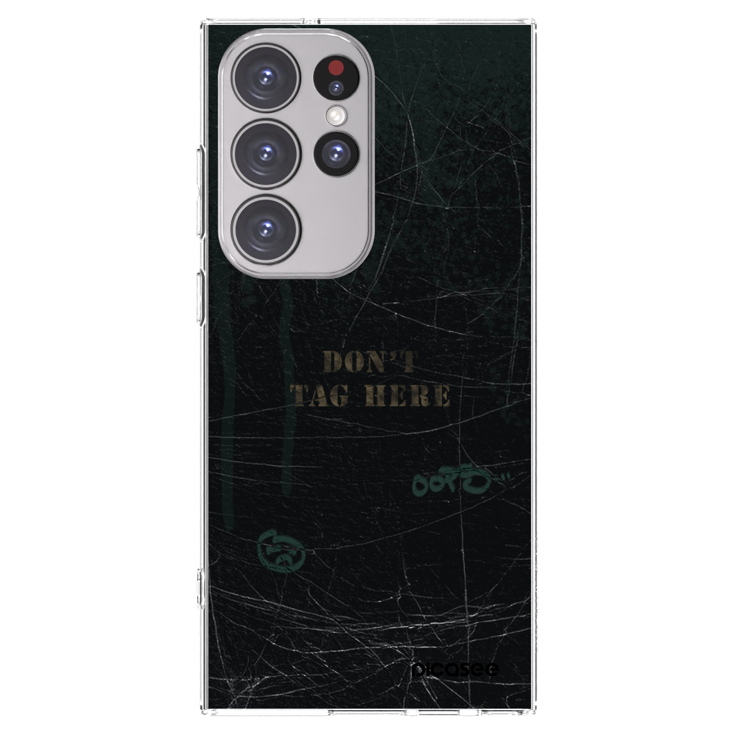Picasee silikonowe przeźroczyste etui na Samsung Galaxy S23 Ultra 5G - DON´T TAG