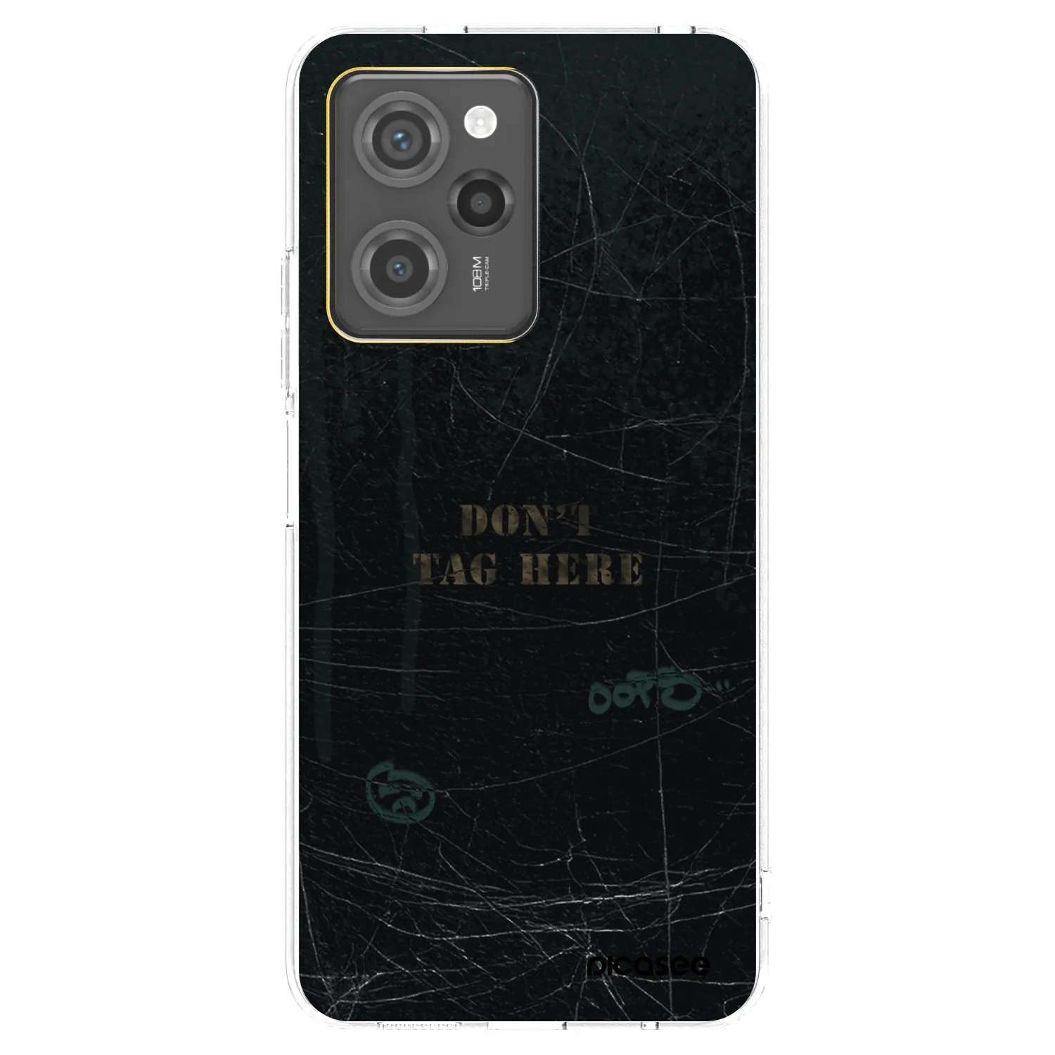 Picasee silikonowe czarne etui na Xiaomi Poco X5 Pro - DON´T TAG