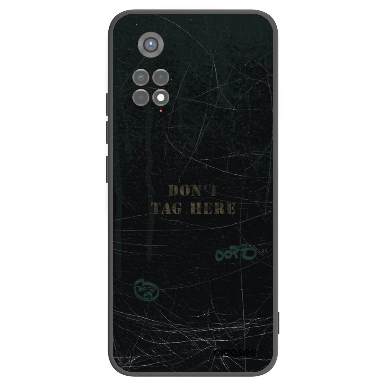 Picasee silikonowe czarne etui na Xiaomi Redmi Note 11S 5G - DON´T TAG