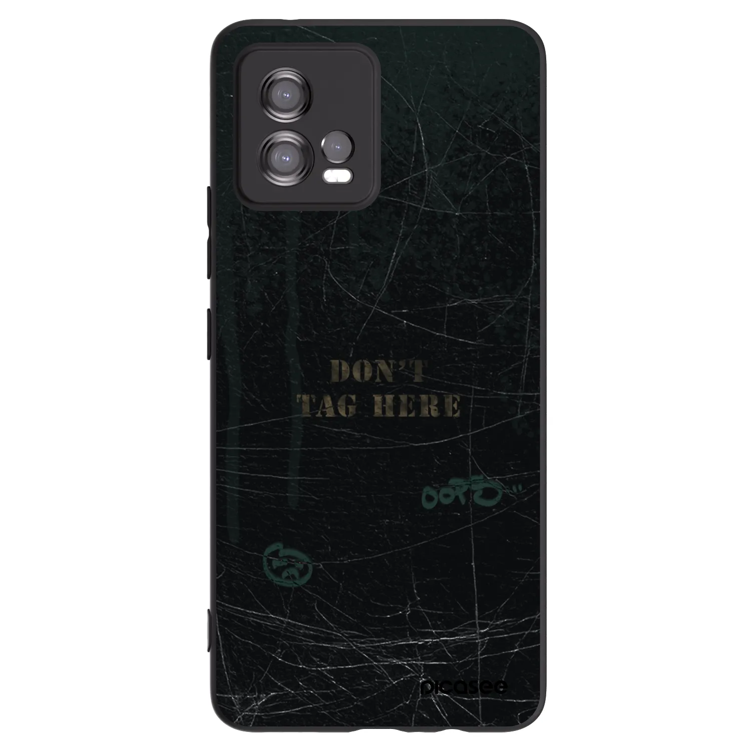 Picasee silikonowe czarne etui na Motorola Moto G72 - DON´T TAG