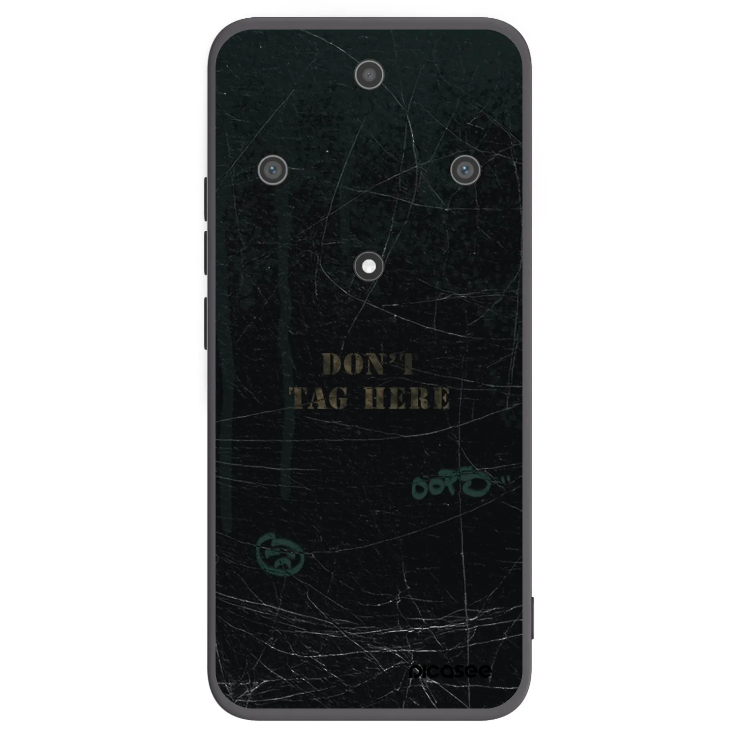Picasee silikonowe czarne etui na Honor Magic5 Lite 5G - DON´T TAG