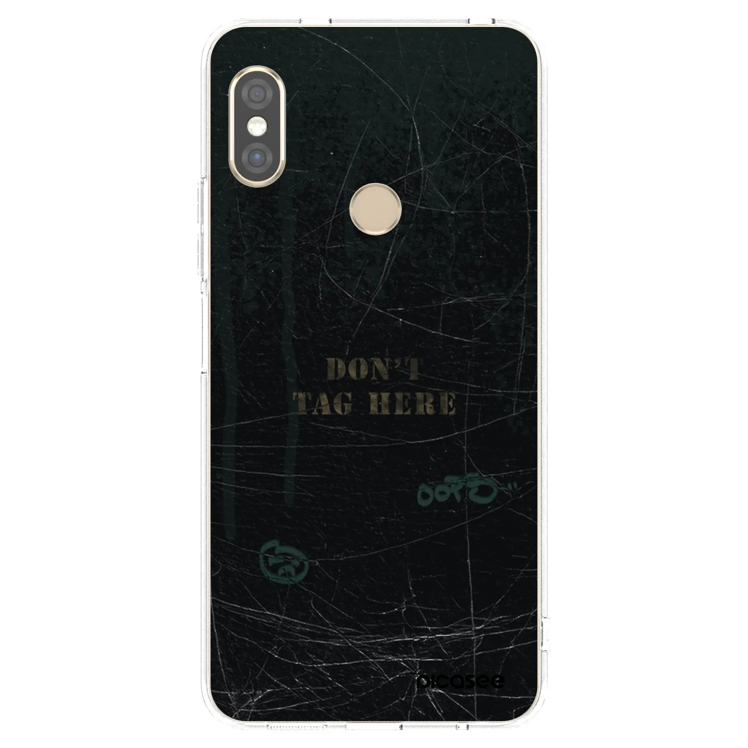 Picasee silikonowe przeźroczyste etui na Xiaomi Redmi Note 5 Global - DON´T TAG