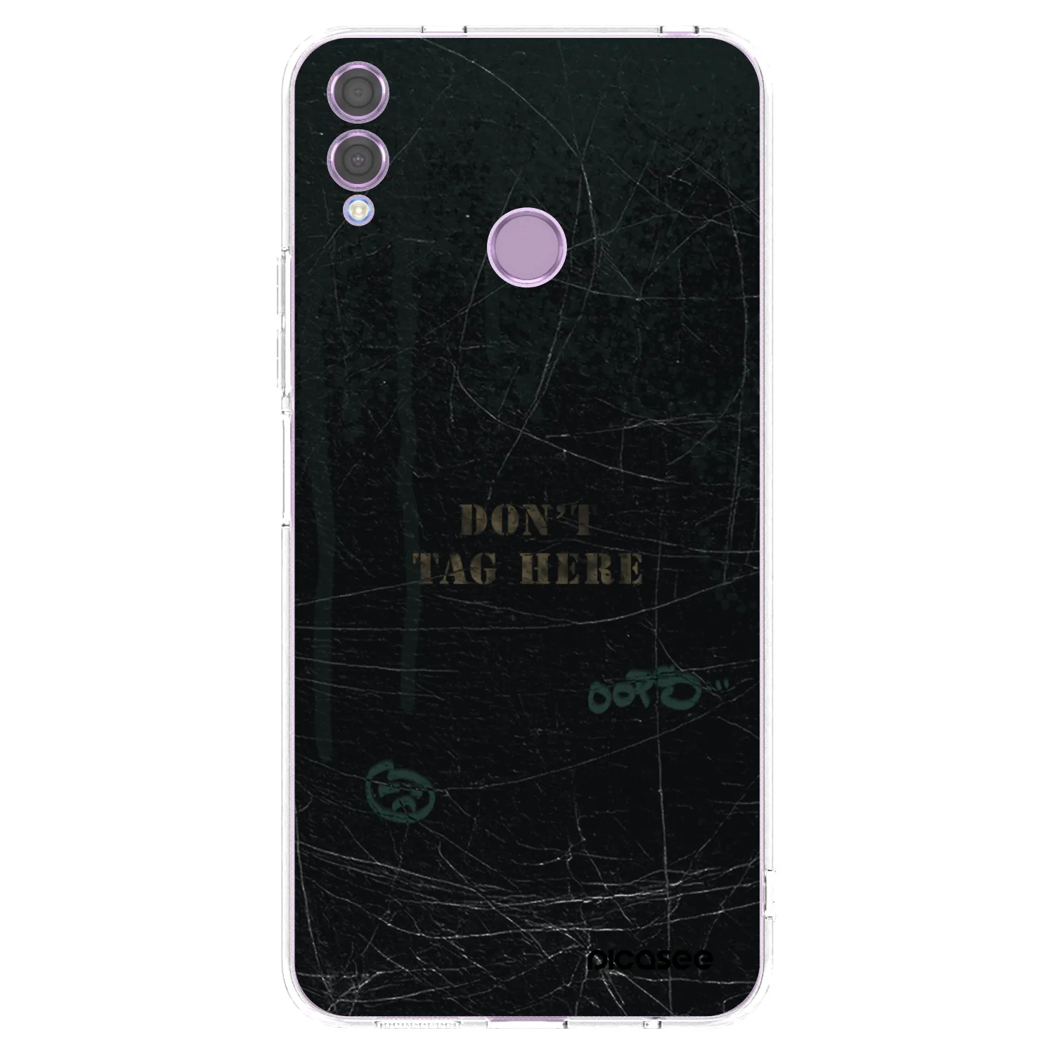 Picasee silikonowe przeźroczyste etui na Honor 8X - DON´T TAG