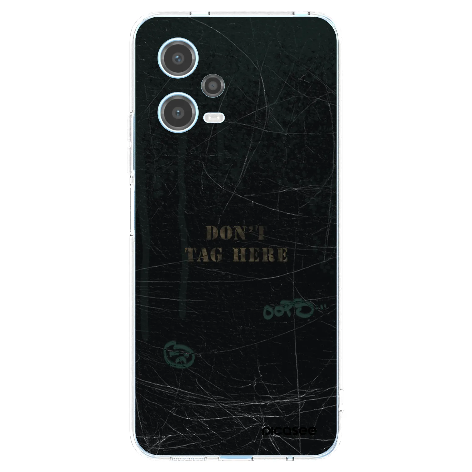 Picasee silikonowe przeźroczyste etui na Xiaomi Redmi Note 12 5G - DON´T TAG