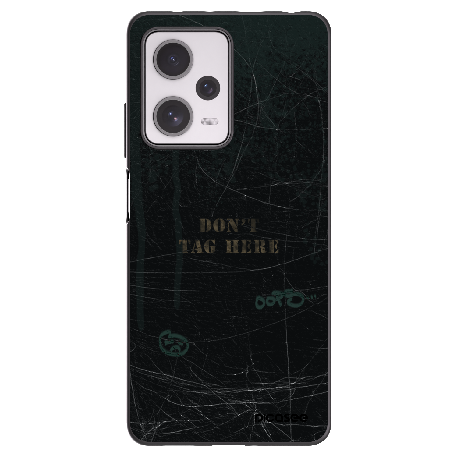 Picasee silikonowe czarne etui na Xiaomi Redmi Note 12 Pro+ 5G - DON´T TAG