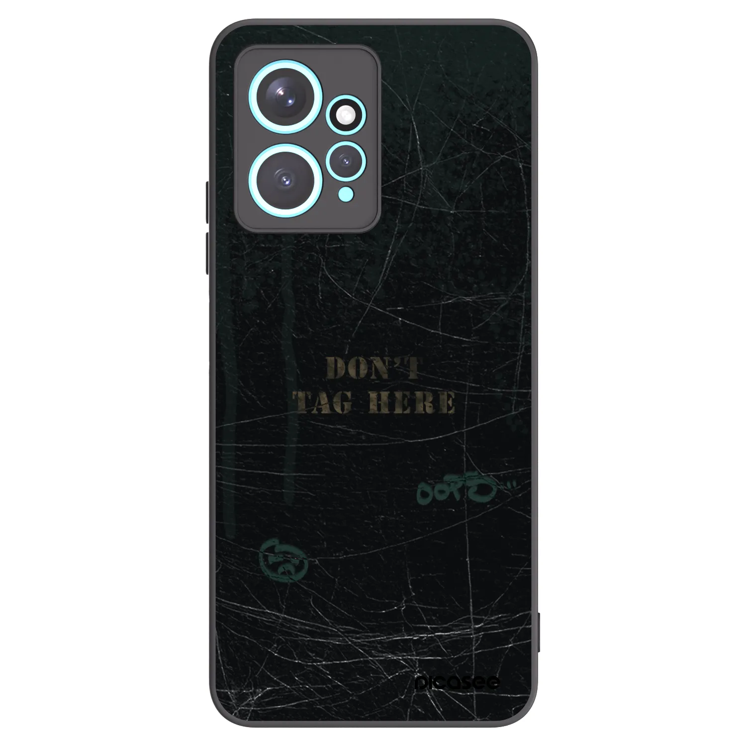 Picasee silikonowe czarne etui na Xiaomi Redmi Note 12 4G - DON´T TAG