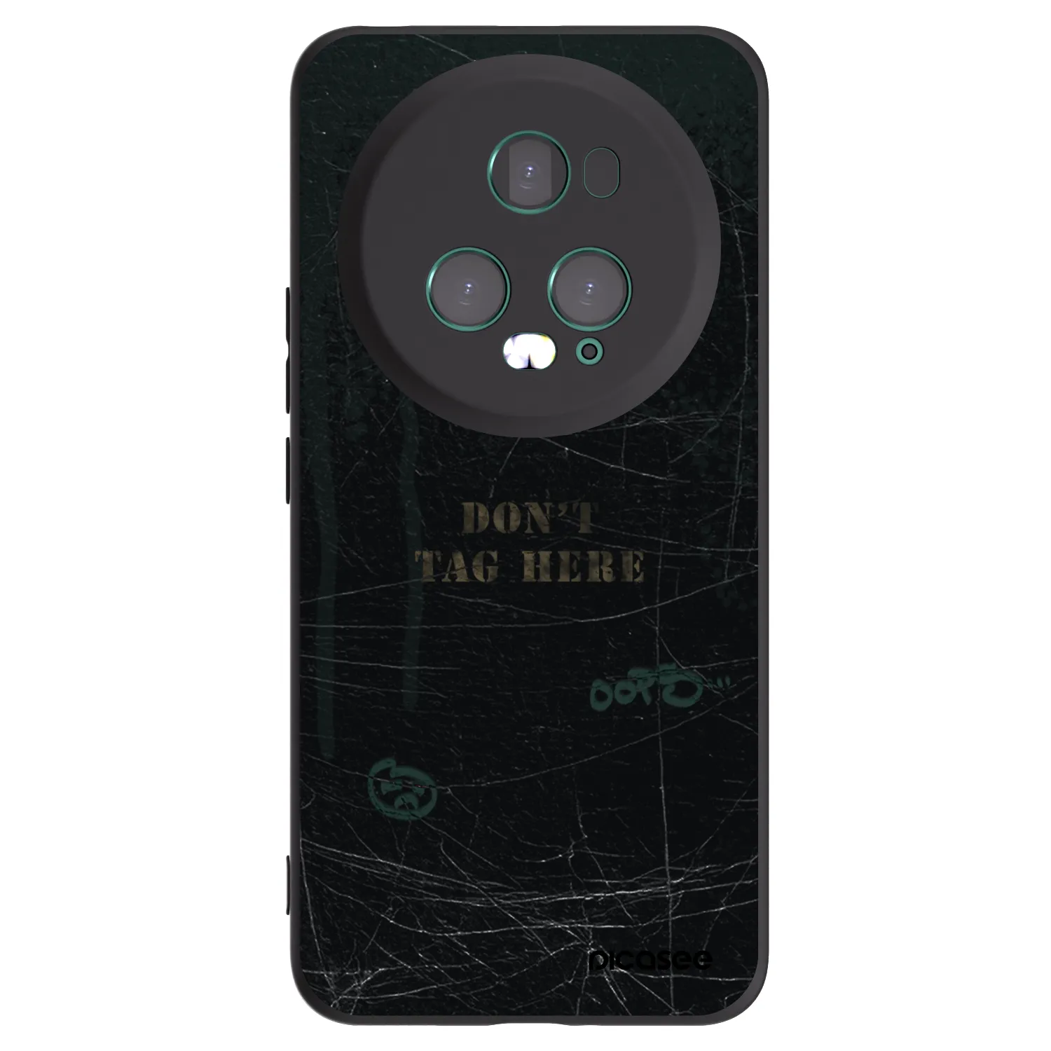 Picasee silikonowe czarne etui na Honor Magic5 Pro - DON´T TAG