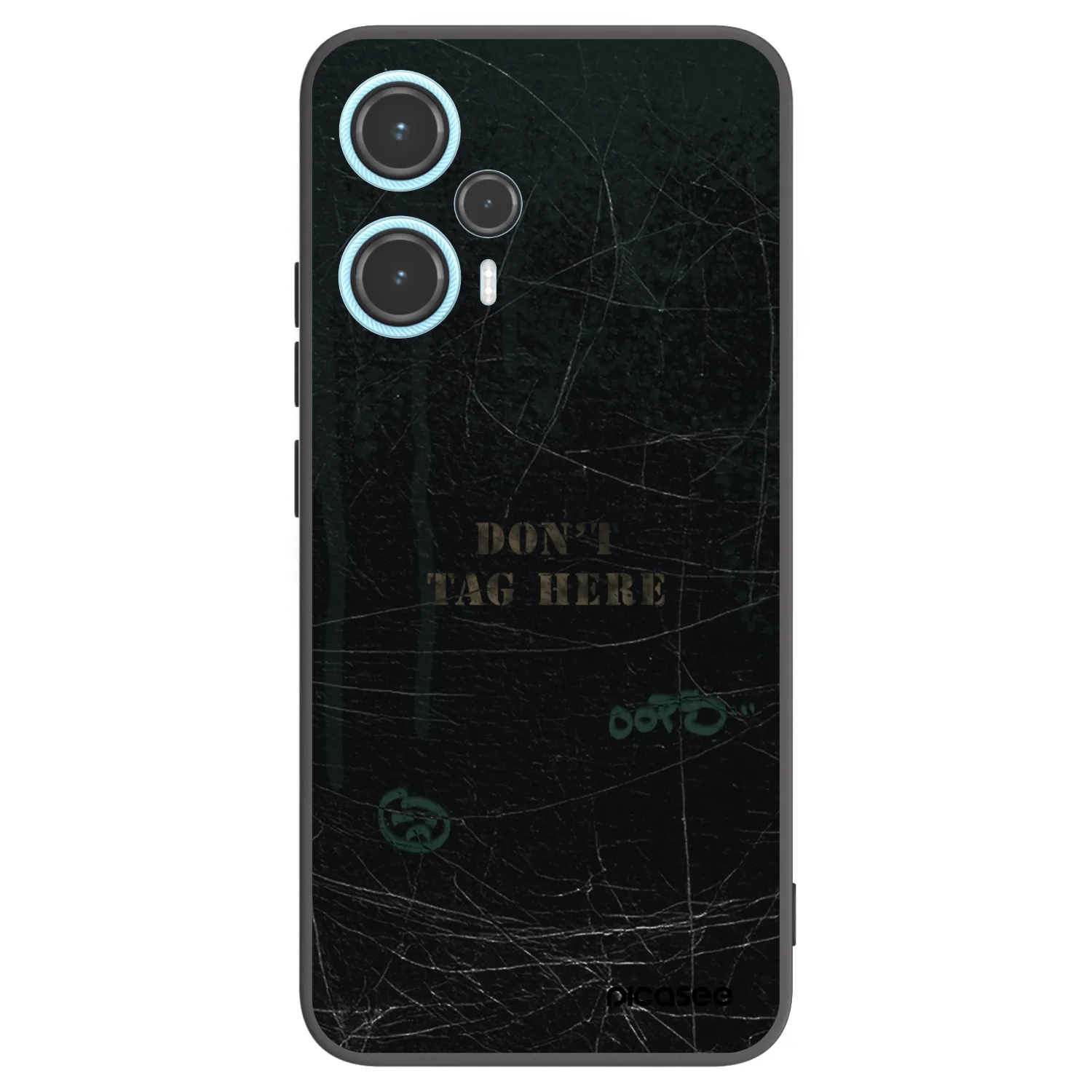 Picasee silikonowe czarne etui na Xiaomi Poco F5 - DON´T TAG