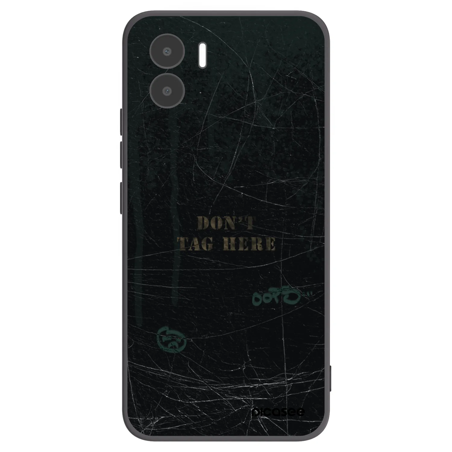 Picasee silikonowe czarne etui na Xiaomi Redmi A2 - DON´T TAG