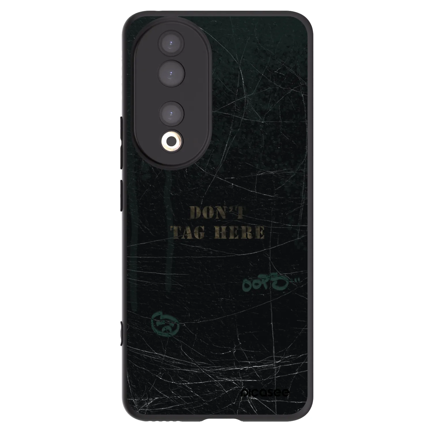 Picasee silikonowe czarne etui na Honor 90 5G - DON´T TAG