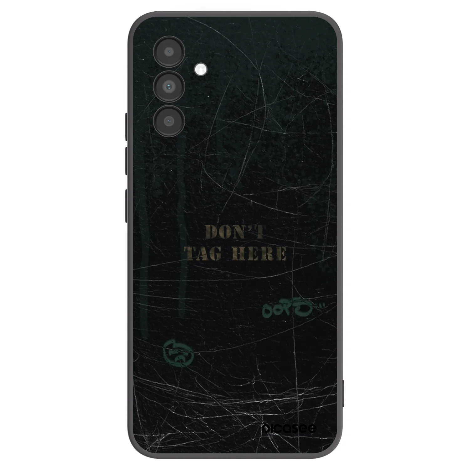 Picasee silikonowe czarne etui na Samsung Galaxy A04s A047F - DON´T TAG