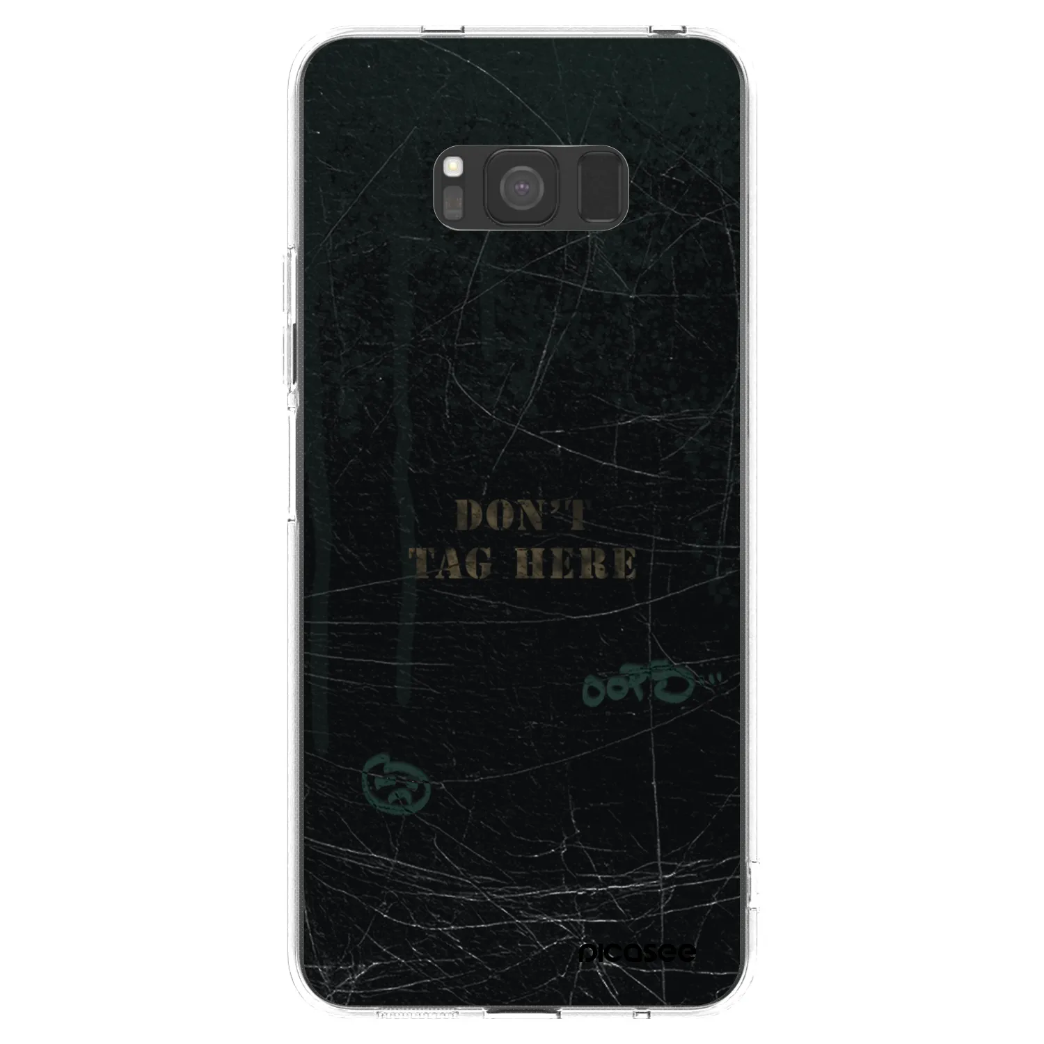 Picasee silikonowe przeźroczyste etui na Samsung Galaxy S8 G950F - DON´T TAG