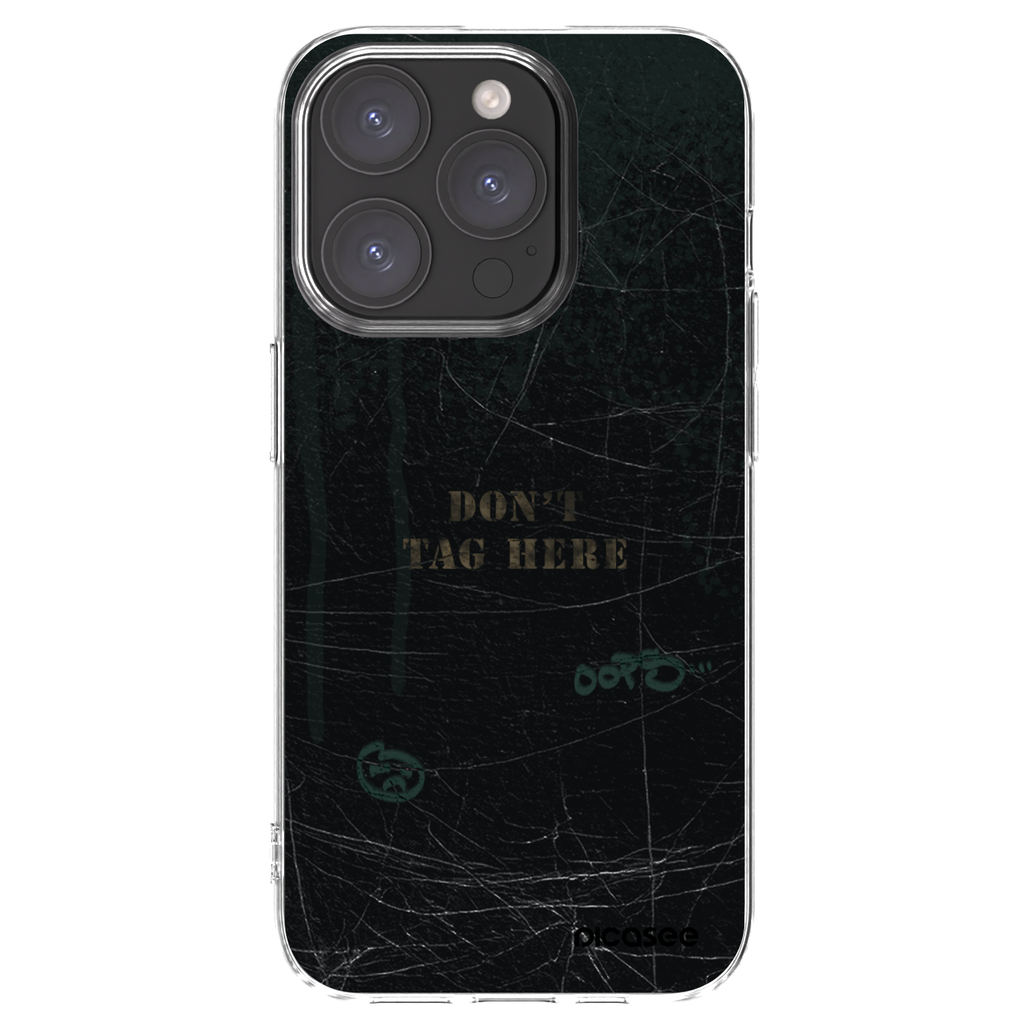 Picasee silikonowe przeźroczyste etui na Apple iPhone 15 Pro - DON´T TAG