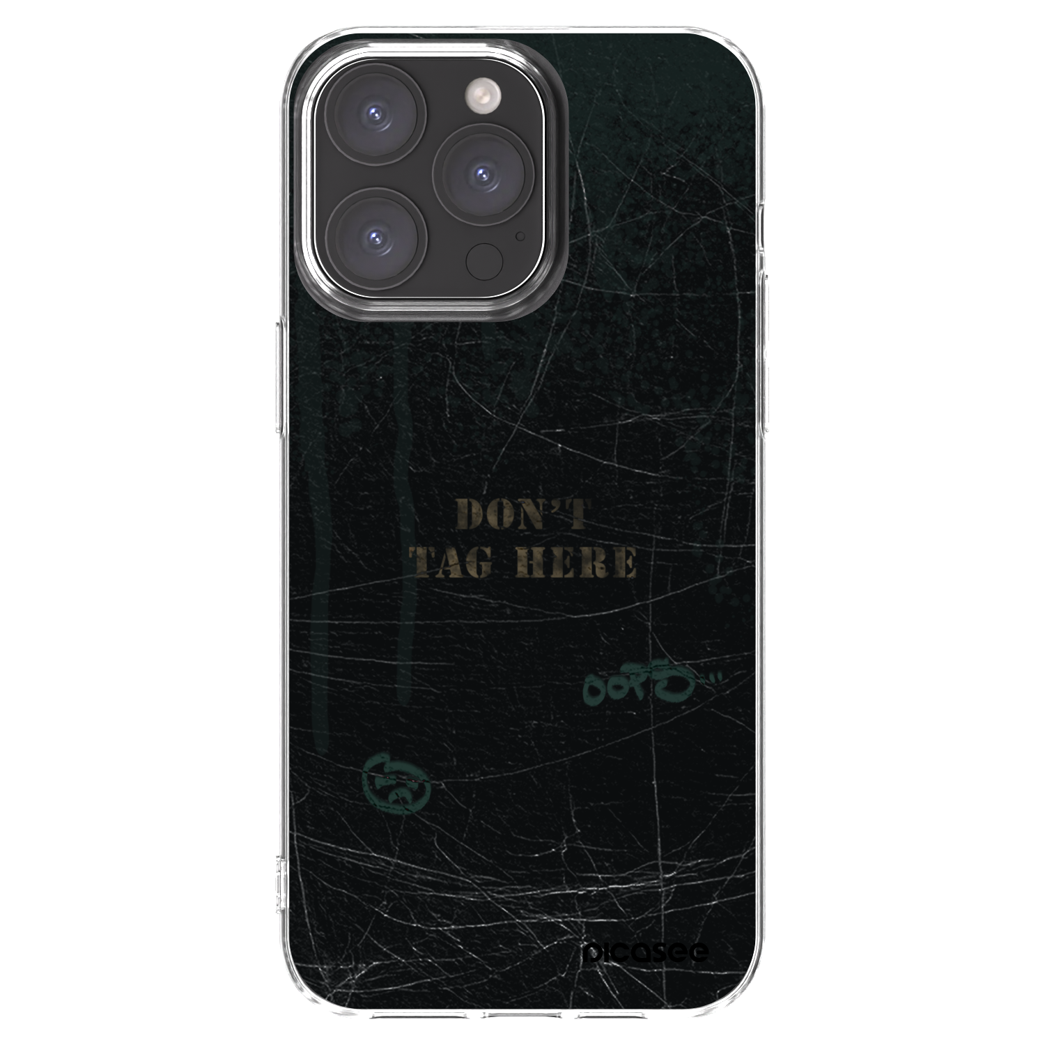 Picasee silikonowe przeźroczyste etui na Apple iPhone 15 Pro Max - DON´T TAG