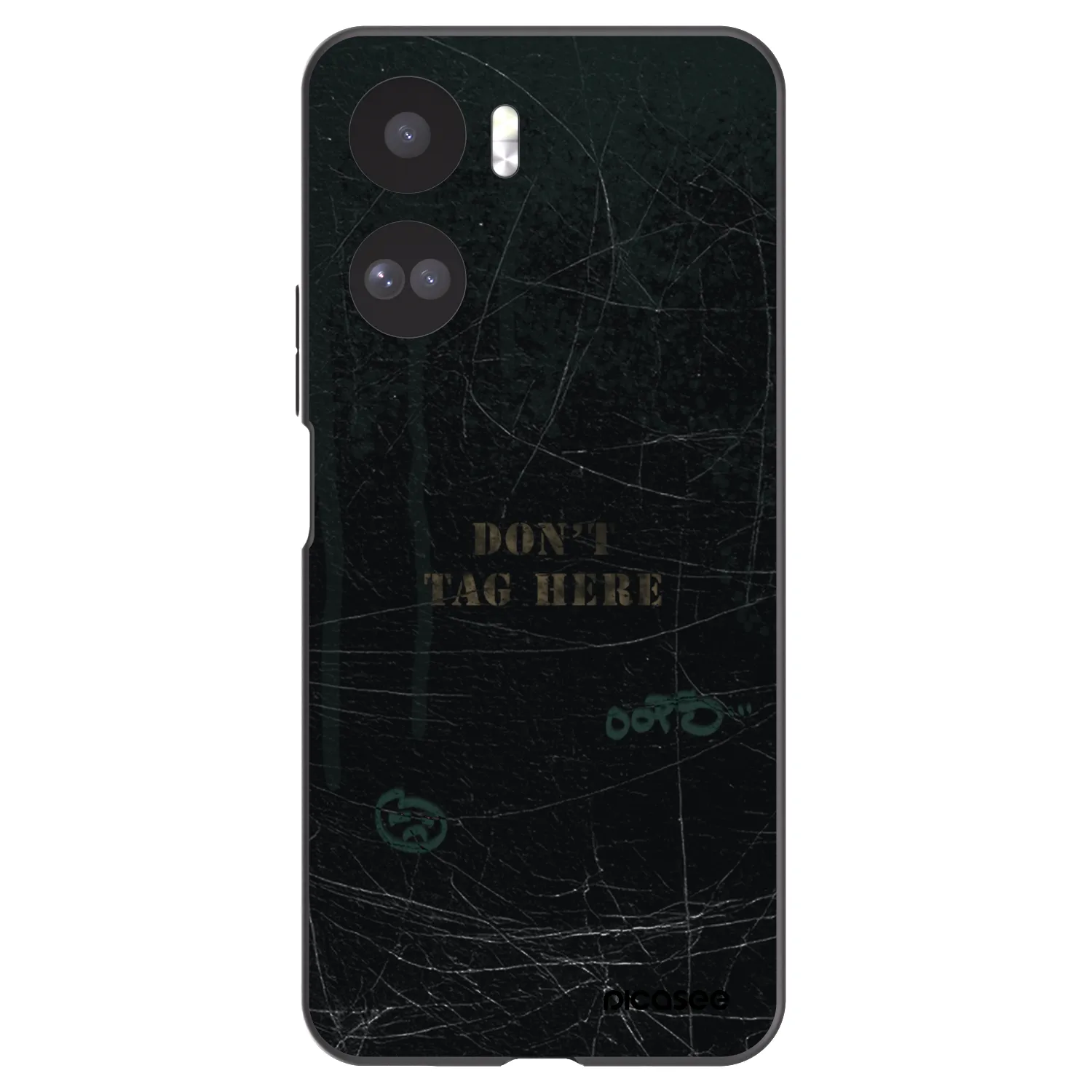 Picasee silikonowe czarne etui na Honor 90 Lite 5G - DON´T TAG