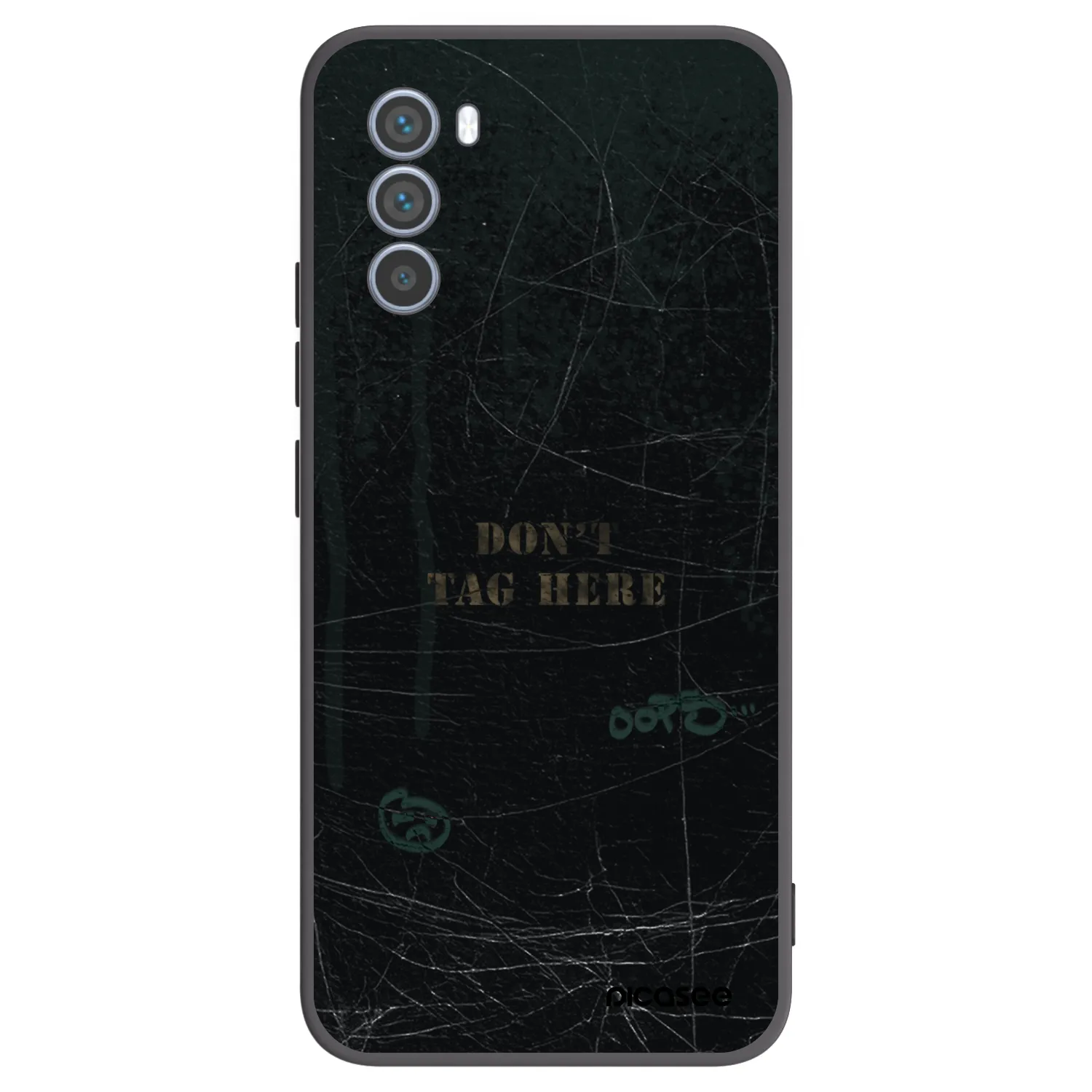 Picasee silikonowe czarne etui na Motorola Moto G62 - DON´T TAG