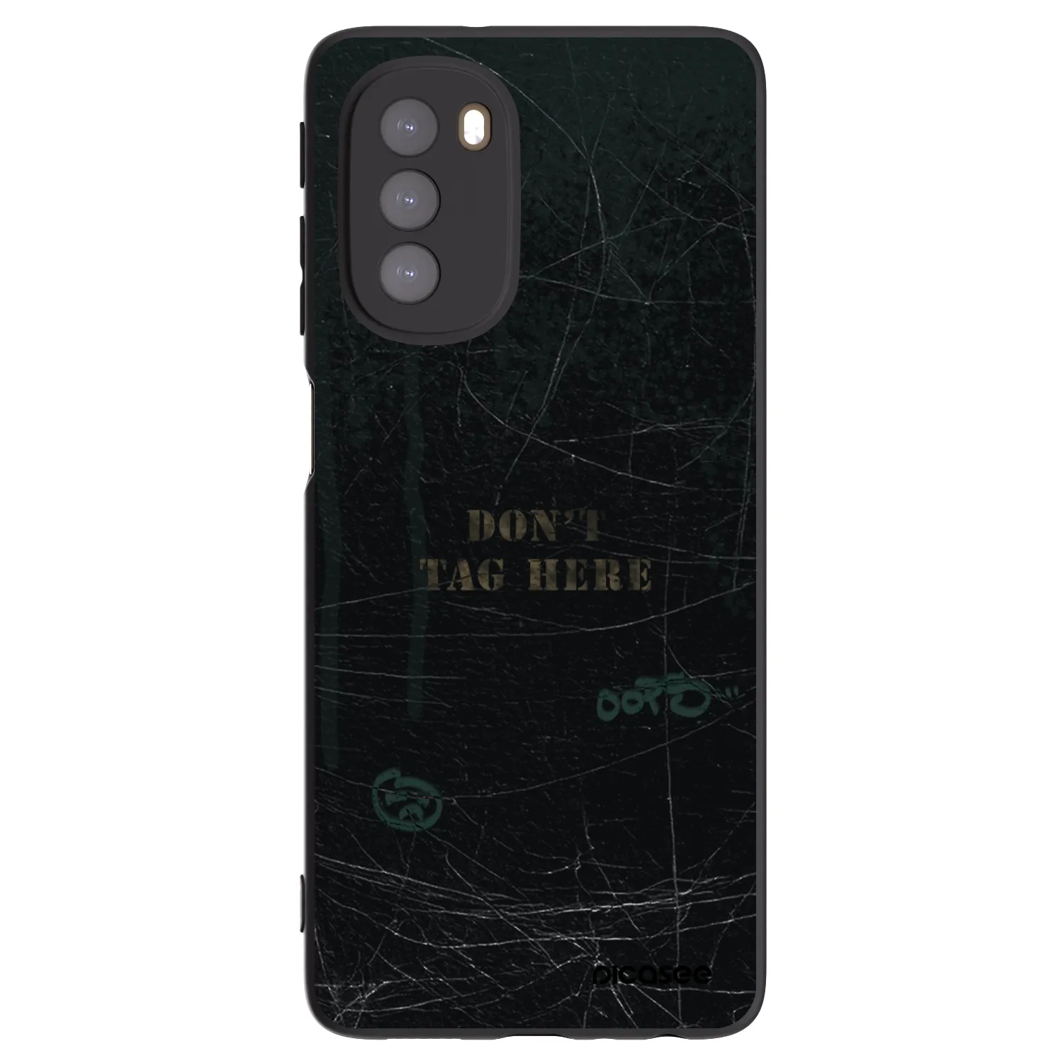 Picasee silikonowe czarne etui na Motorola Moto G51 - DON´T TAG