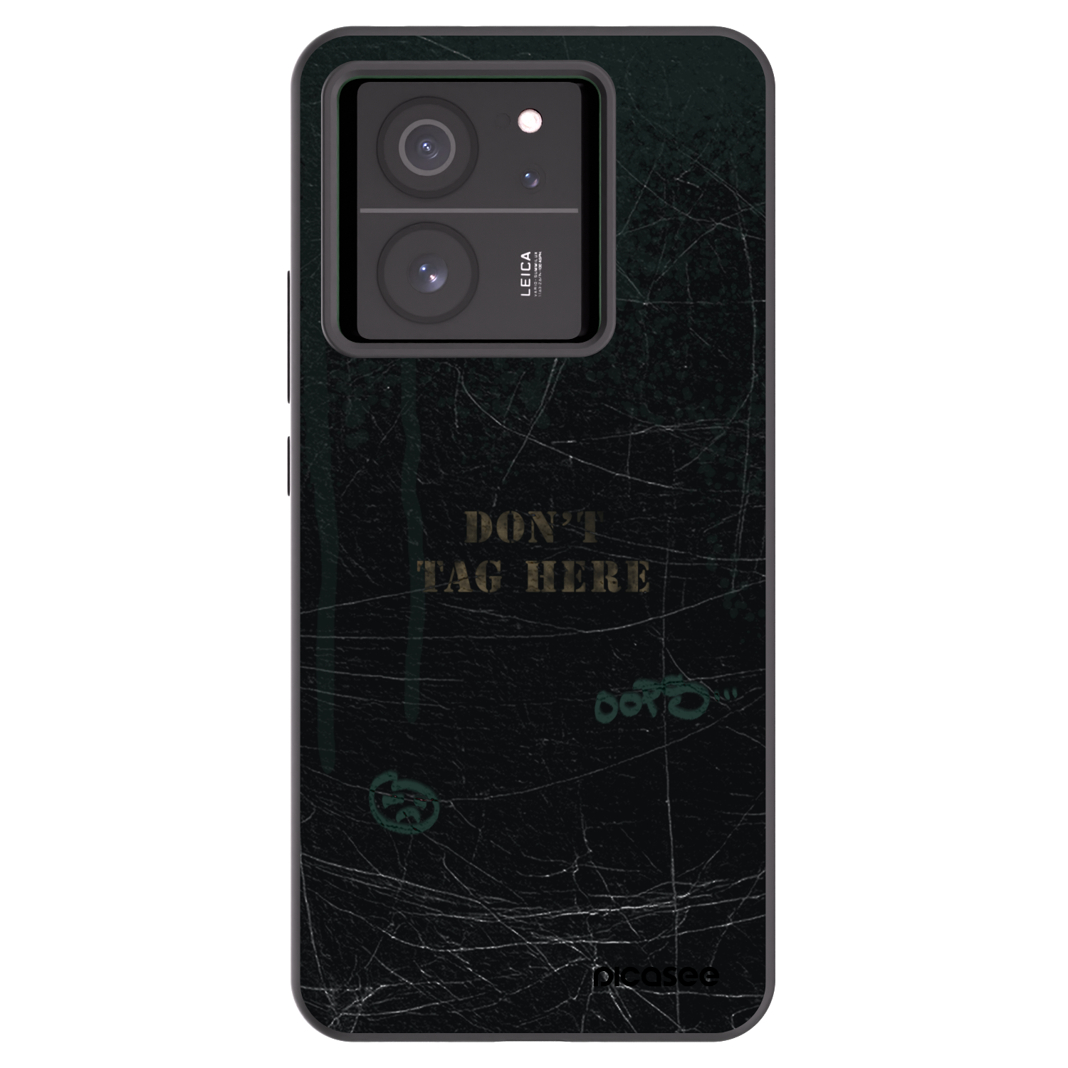 Picasee silikonowe czarne etui na Xiaomi 13T Pro - DON´T TAG