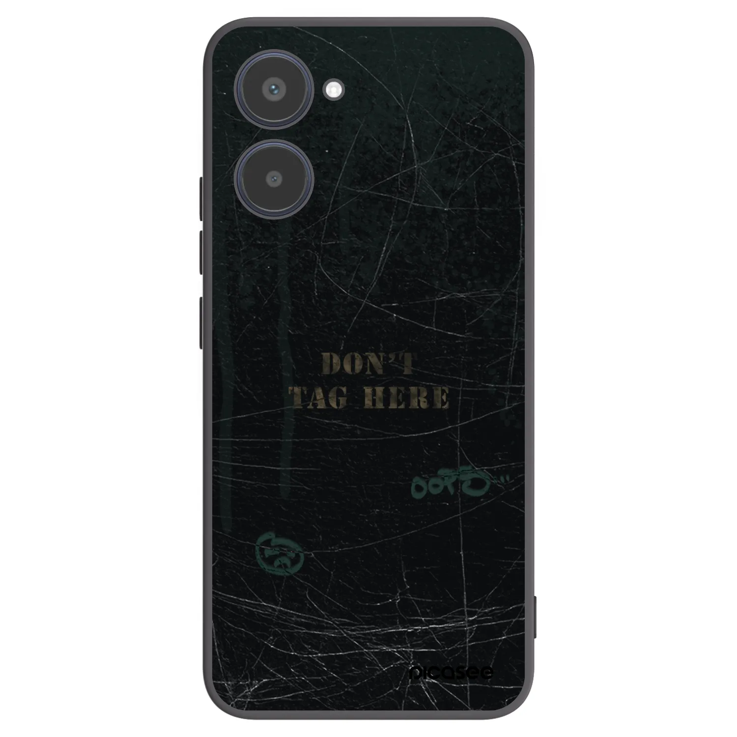 Picasee silikonowe czarne etui na Realme 10 4G - DON´T TAG