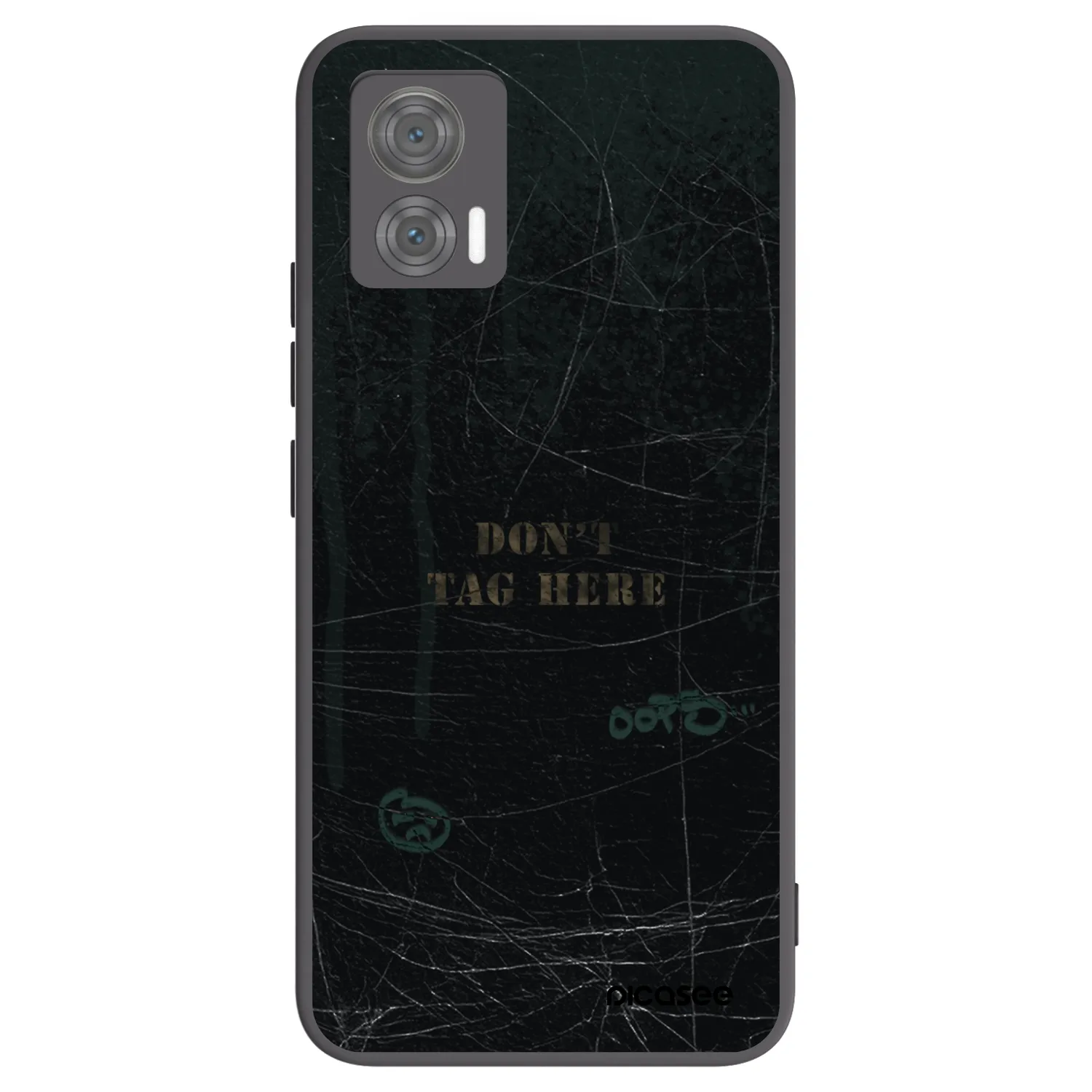 Picasee silikonowe czarne etui na Motorola Edge 30 Neo - DON´T TAG