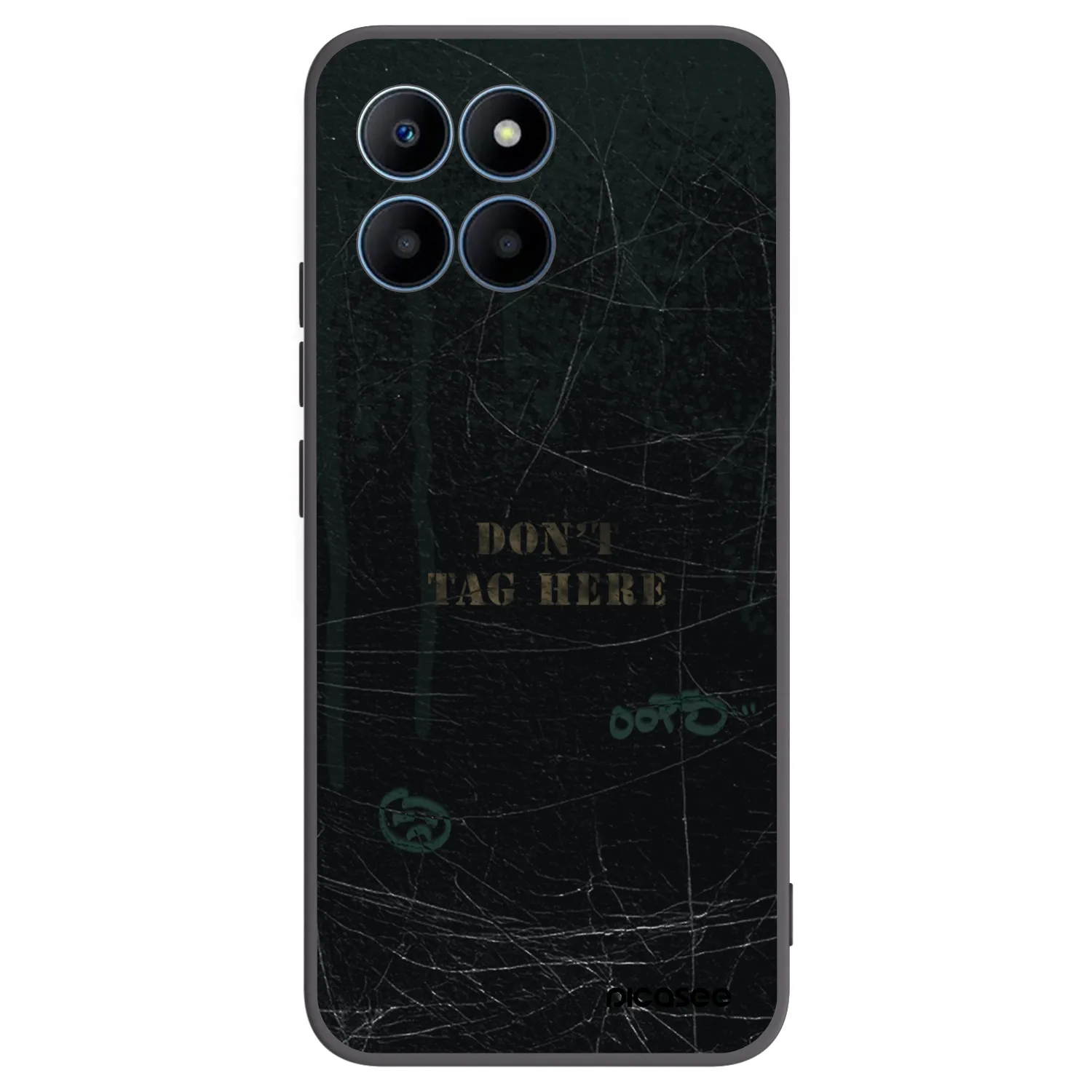 Picasee silikonowe czarne etui na Honor 70 Lite - DON´T TAG