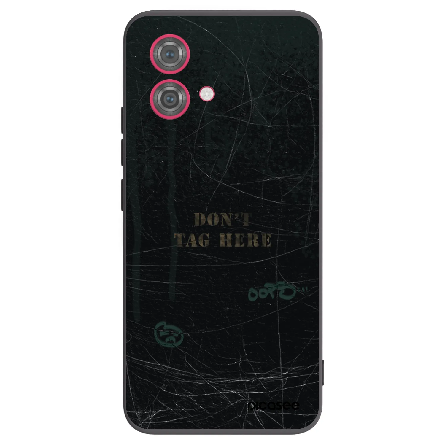 Picasee silikonowe czarne etui na Motorola Moto G84 5G - DON´T TAG