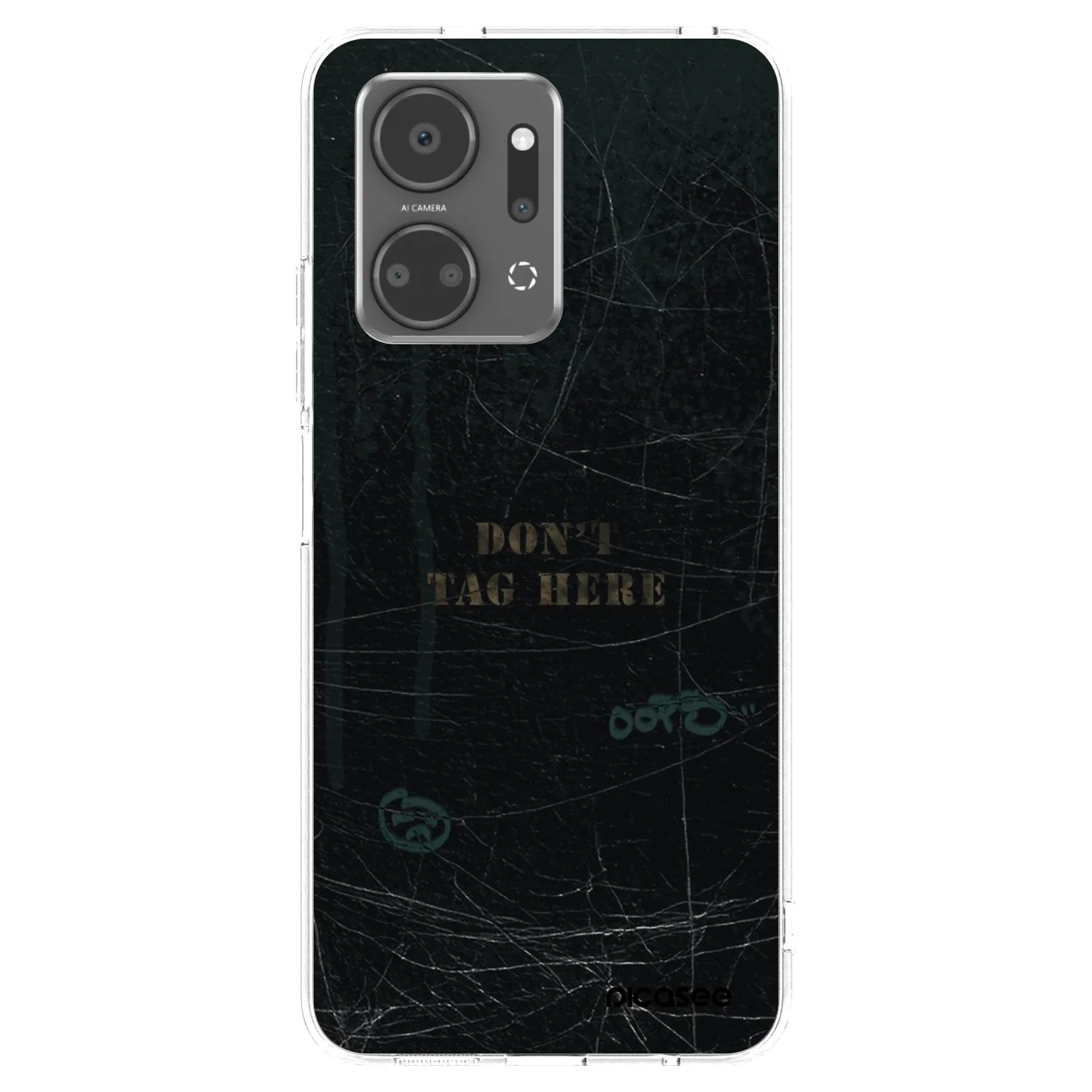 Picasee silikonowe przeźroczyste etui na Honor X7a - DON´T TAG