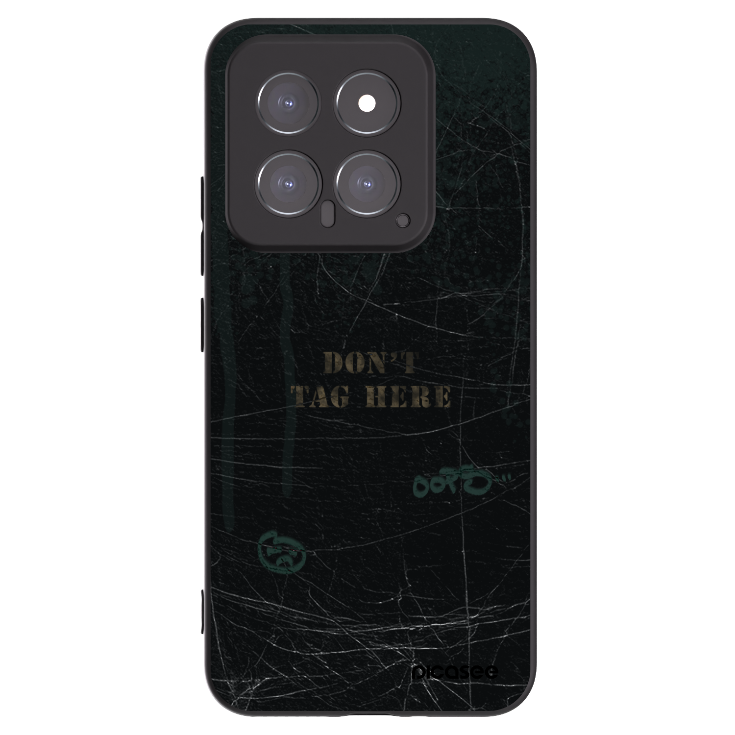 Picasee silikonowe czarne etui na Xiaomi 14 - DON´T TAG