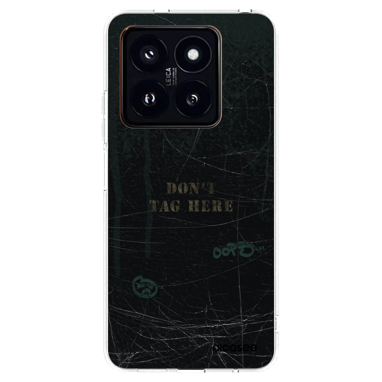 Picasee silikonowe przeźroczyste etui na Xiaomi 14 Pro - DON´T TAG